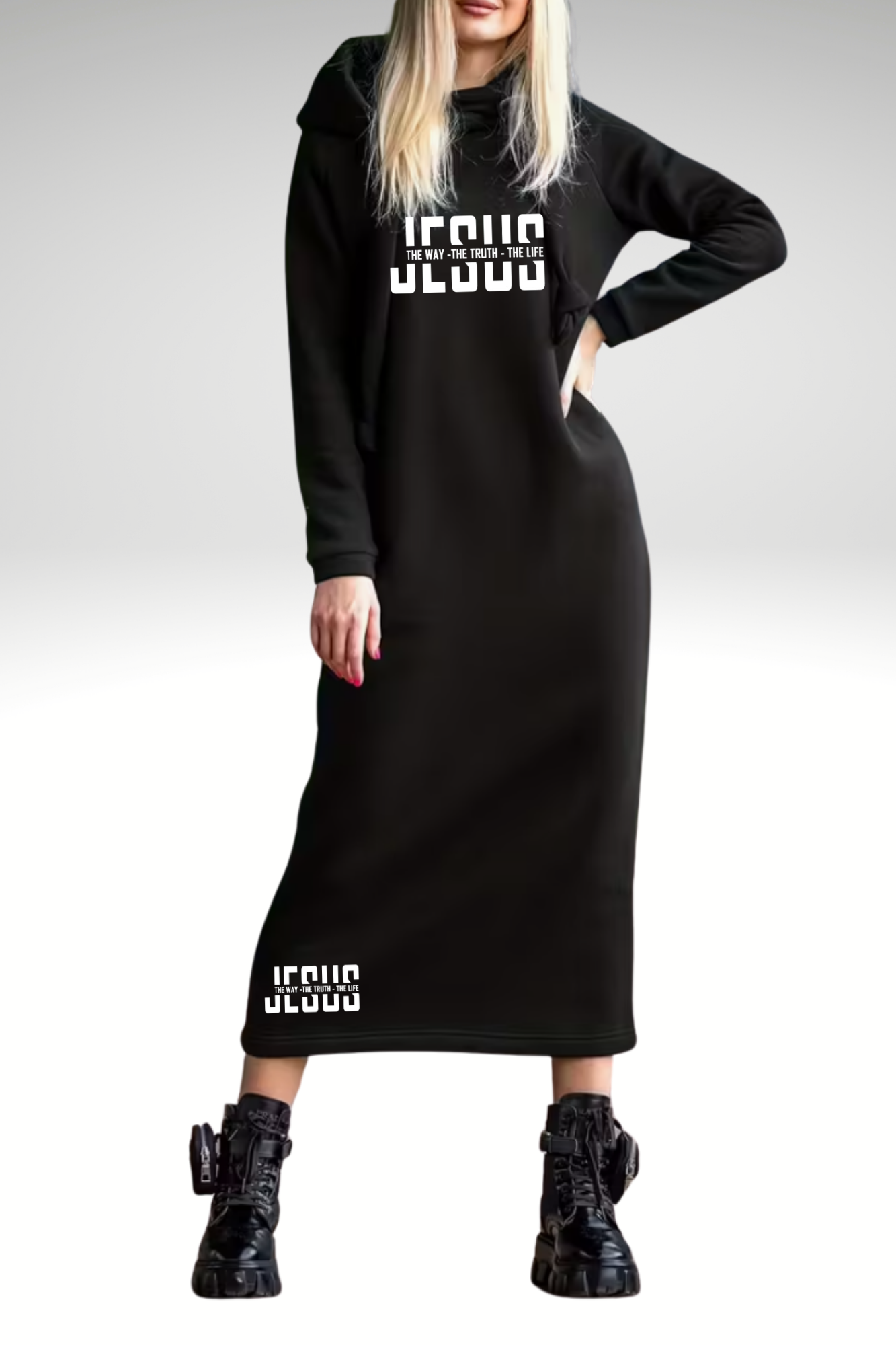 JESUS IS THE WAY HOODIE DRESS