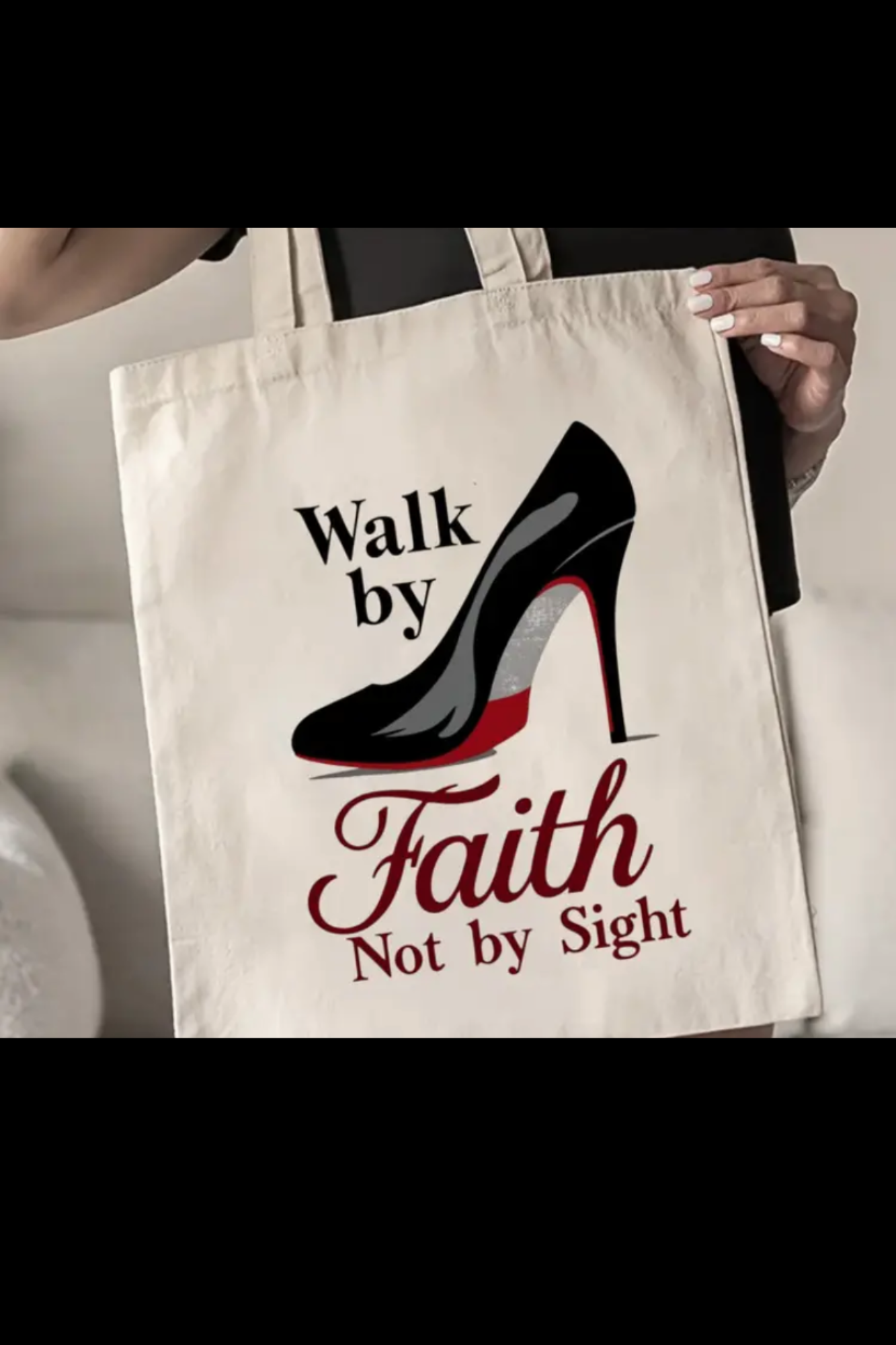 WALK BY FAITH CANVAS BAG