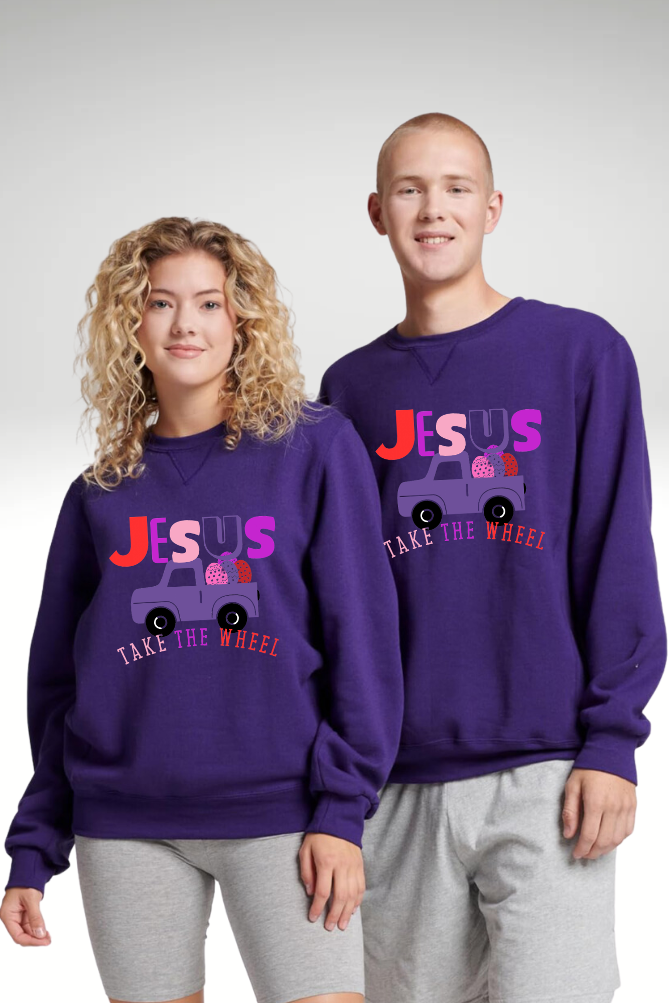 JESUS TAKE THE WHEEL SWEATSHIRTS