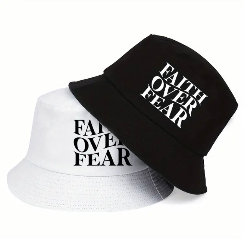 FAITH OVER FEAR BUCKET HAT