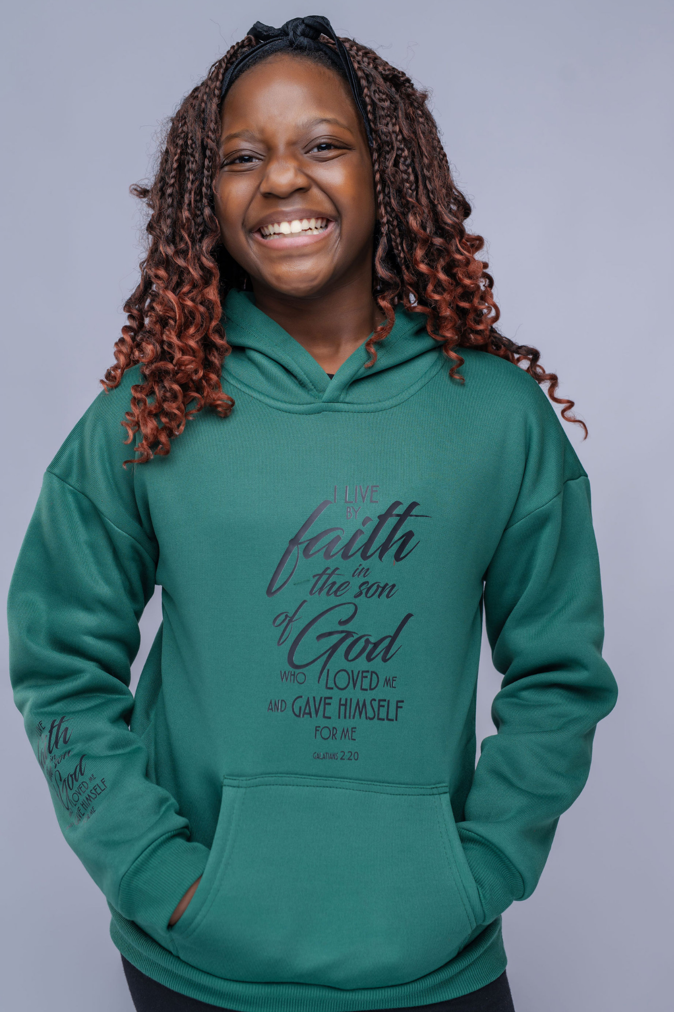 GALATIANS 2:20 GIRLS HOODIE