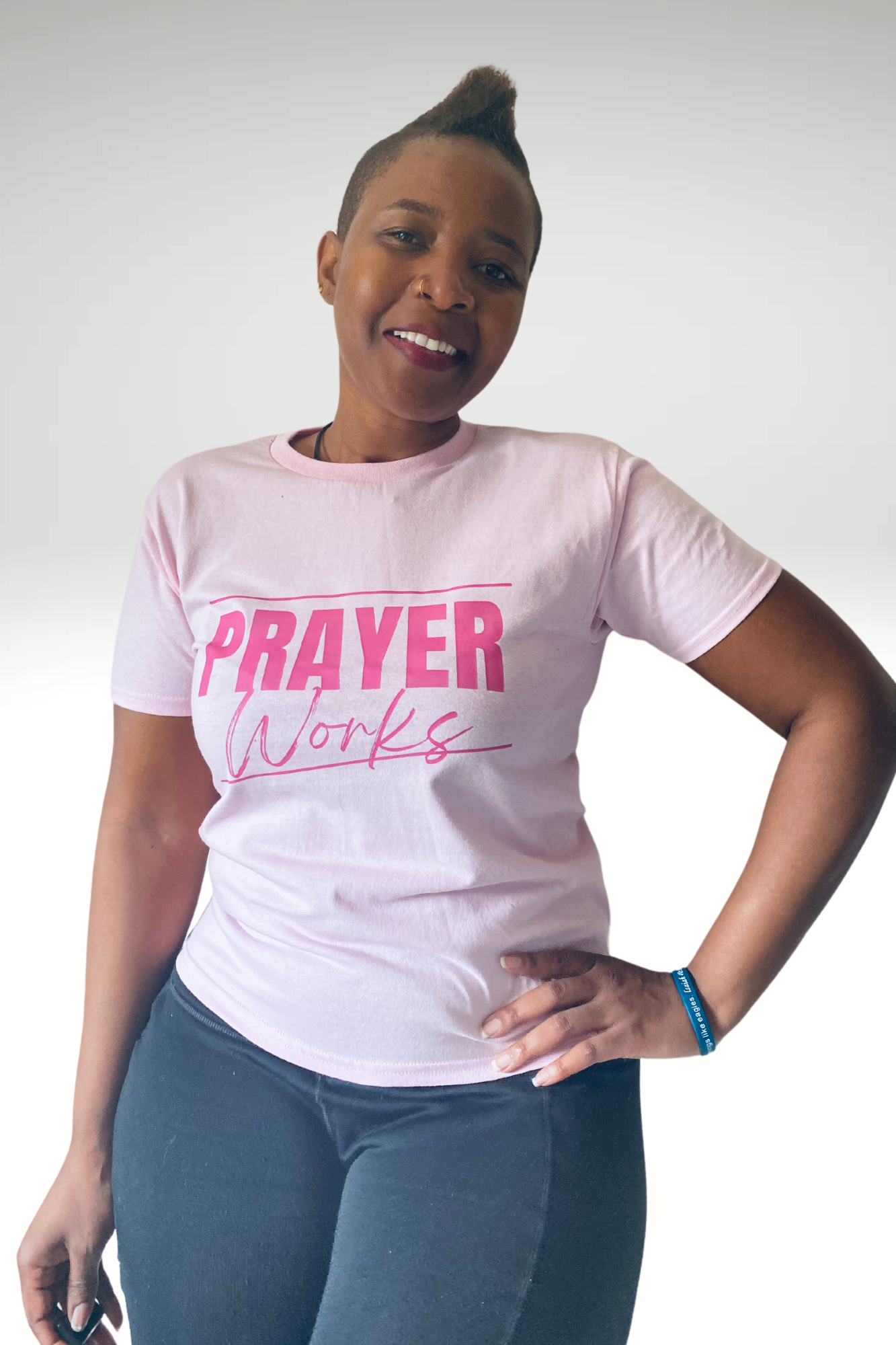 PRAYER WORKS PINK T-SHIRT