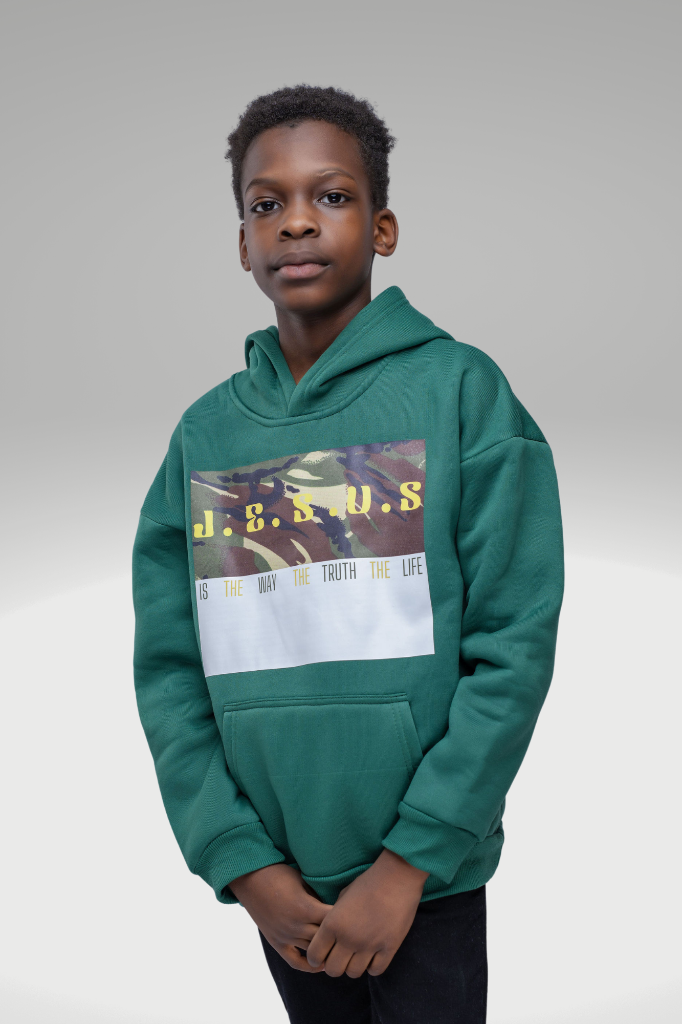 JESUS IS THE WAY BOYS HOODIE