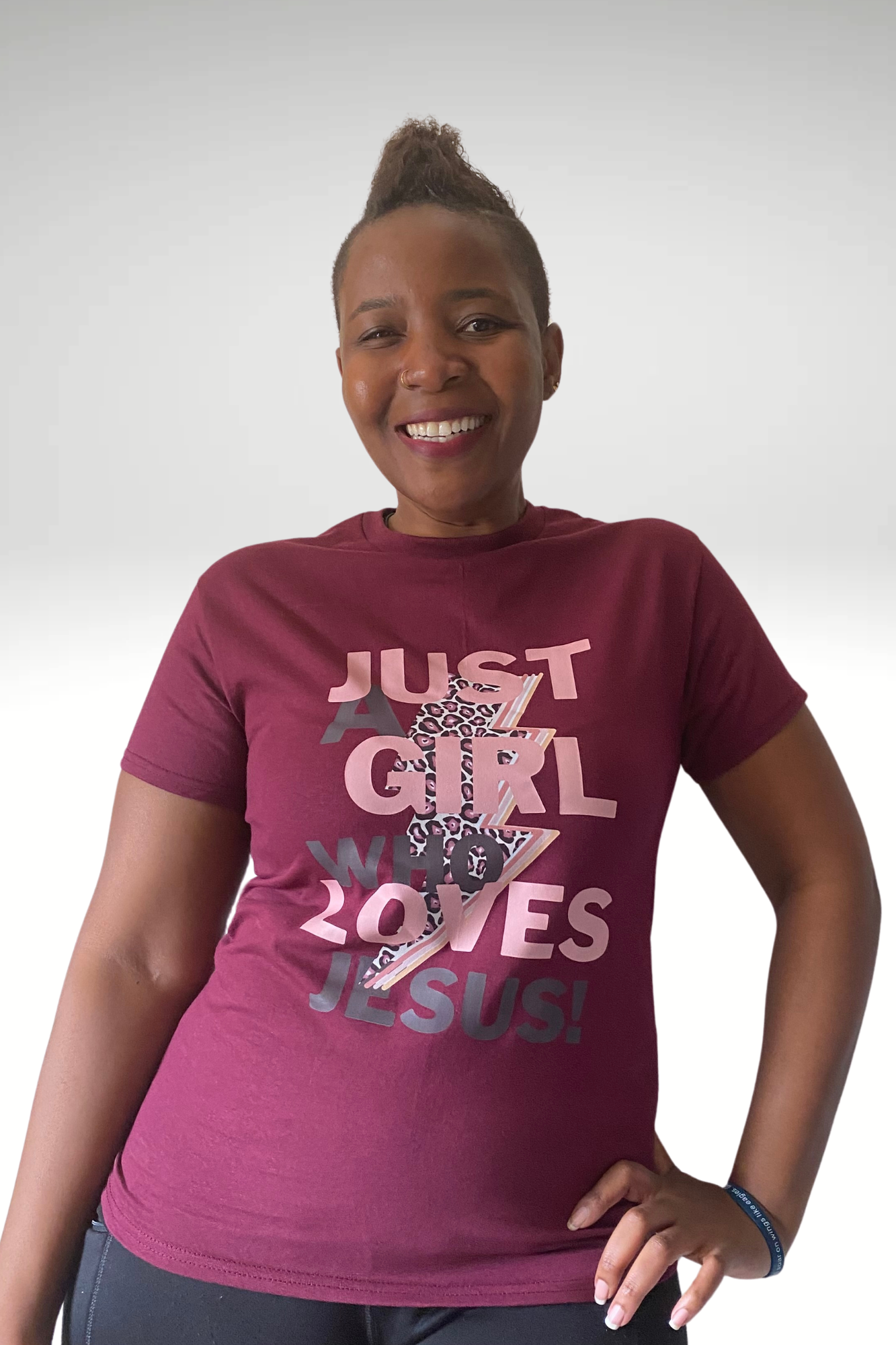 GIRL WHO LOVES JESUS T-SHIRT