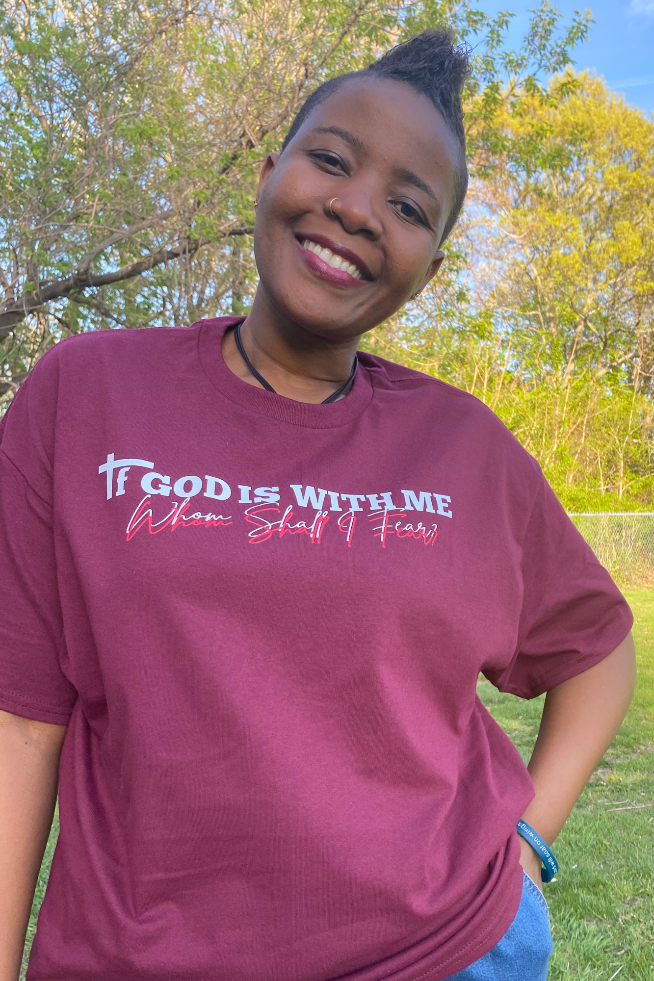 IF GOD IS WITH ME T-SHIRT