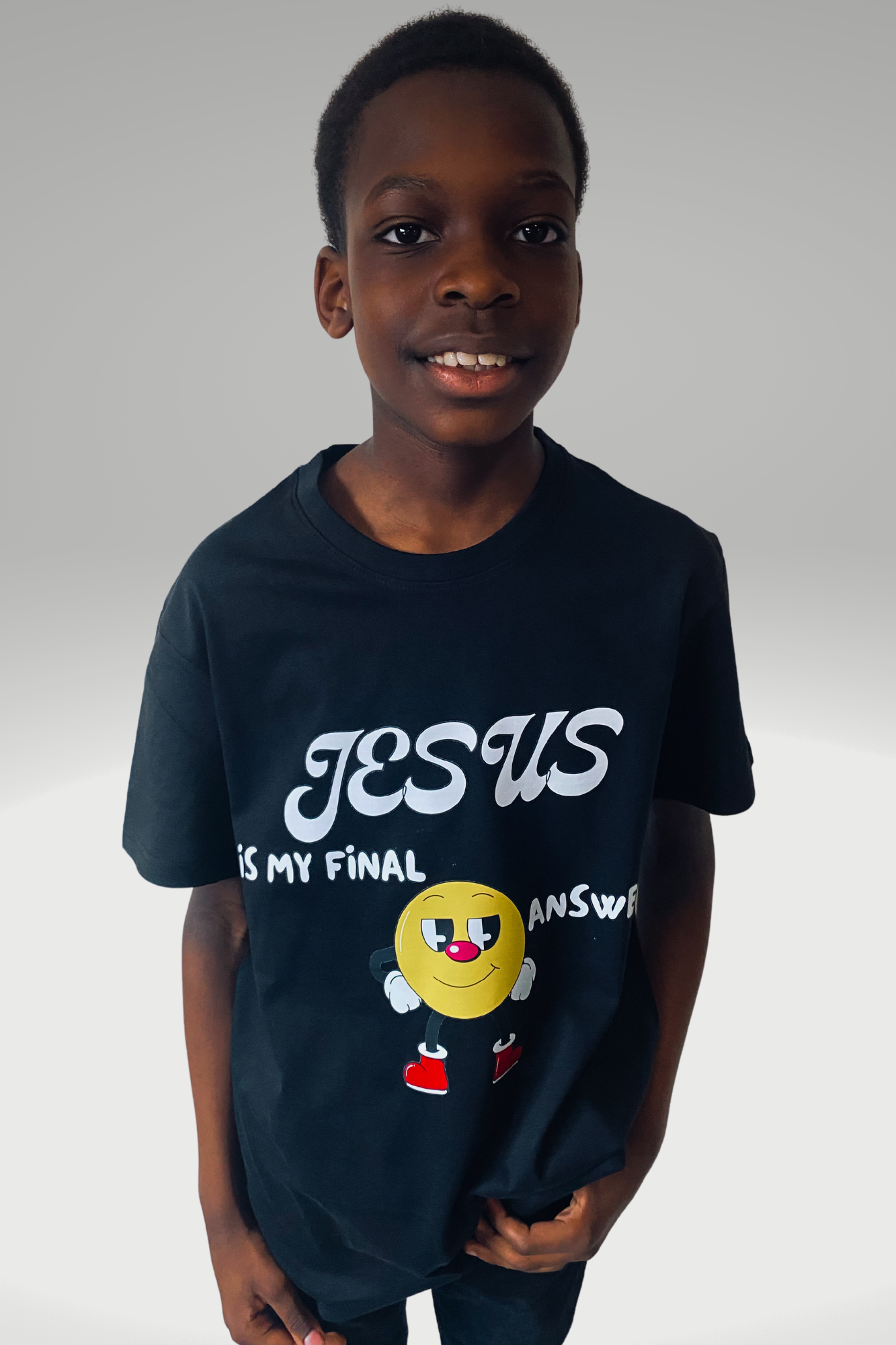 JESUS IS MY FINAL ANSWER BOYS T-SHIRT