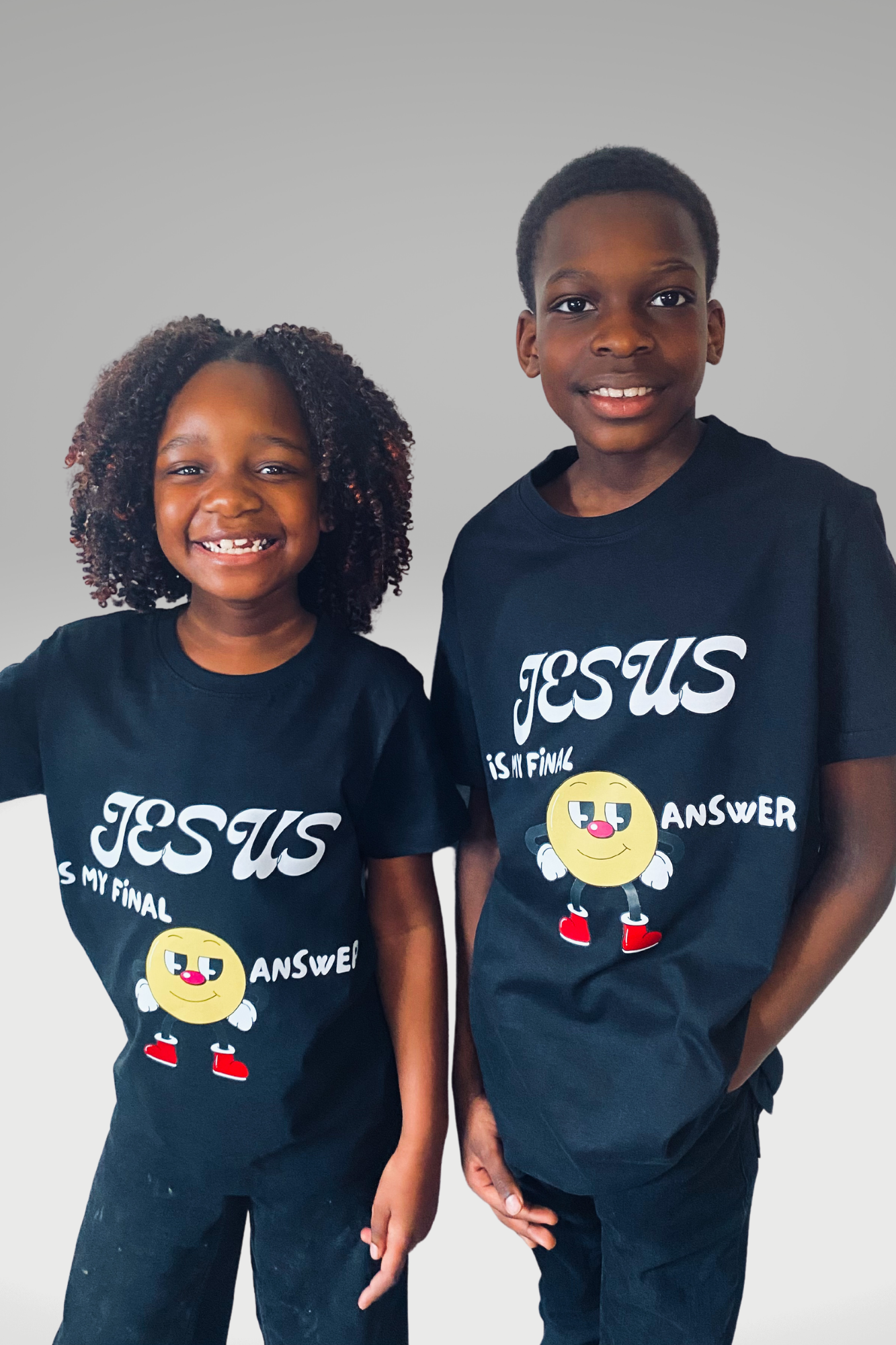 JESUS IS MY FINAL ANSWER GIRLS T-SHIRT