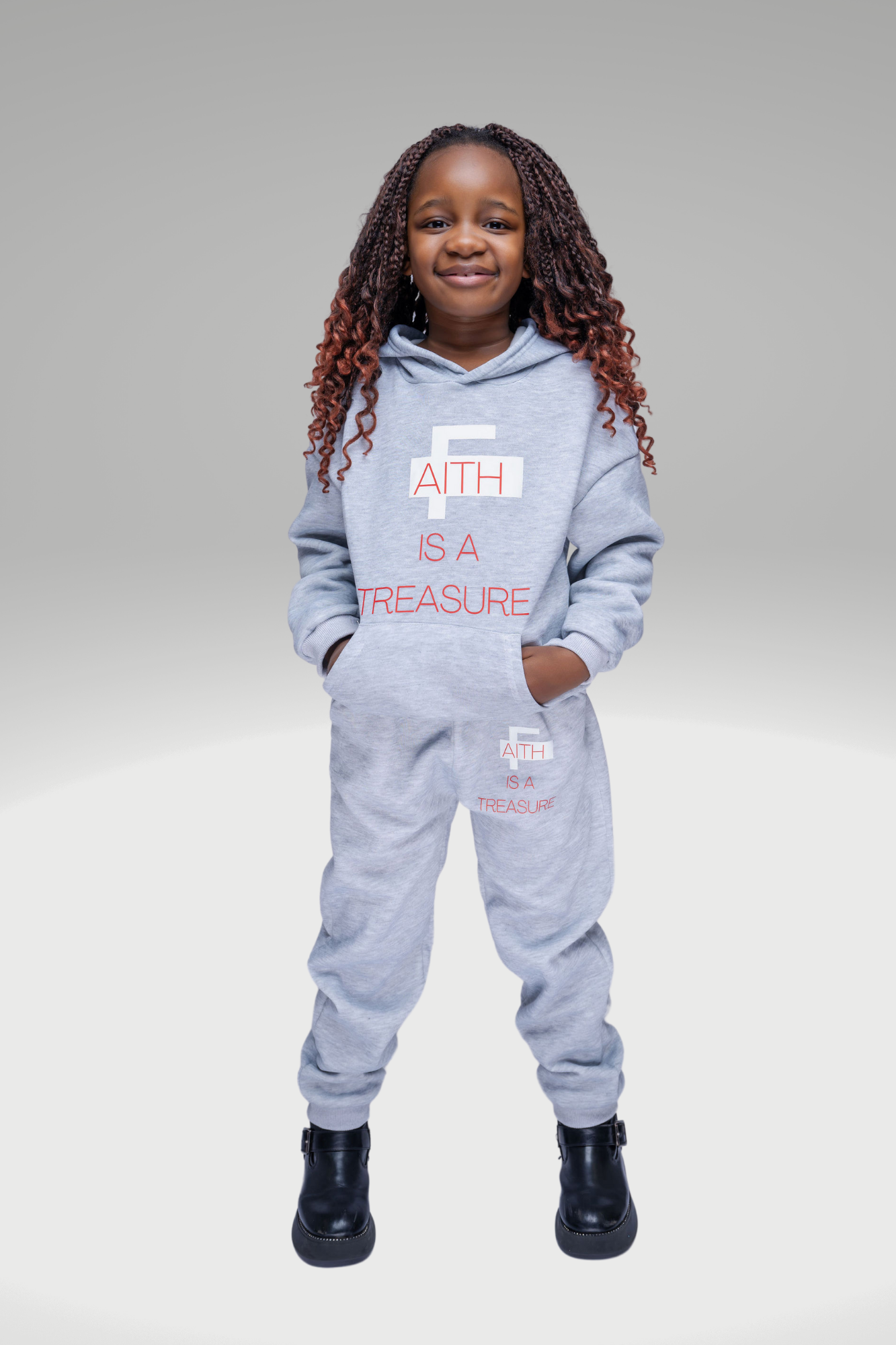 FAITH IS A TREASURE KIDS 2-PIECE SET