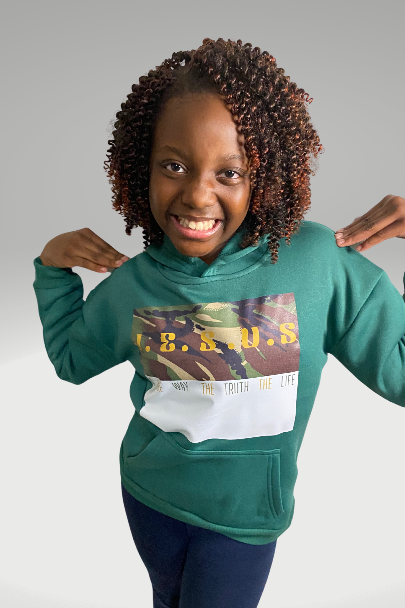 JESUS IS THE WAY GIRLS HOODIE