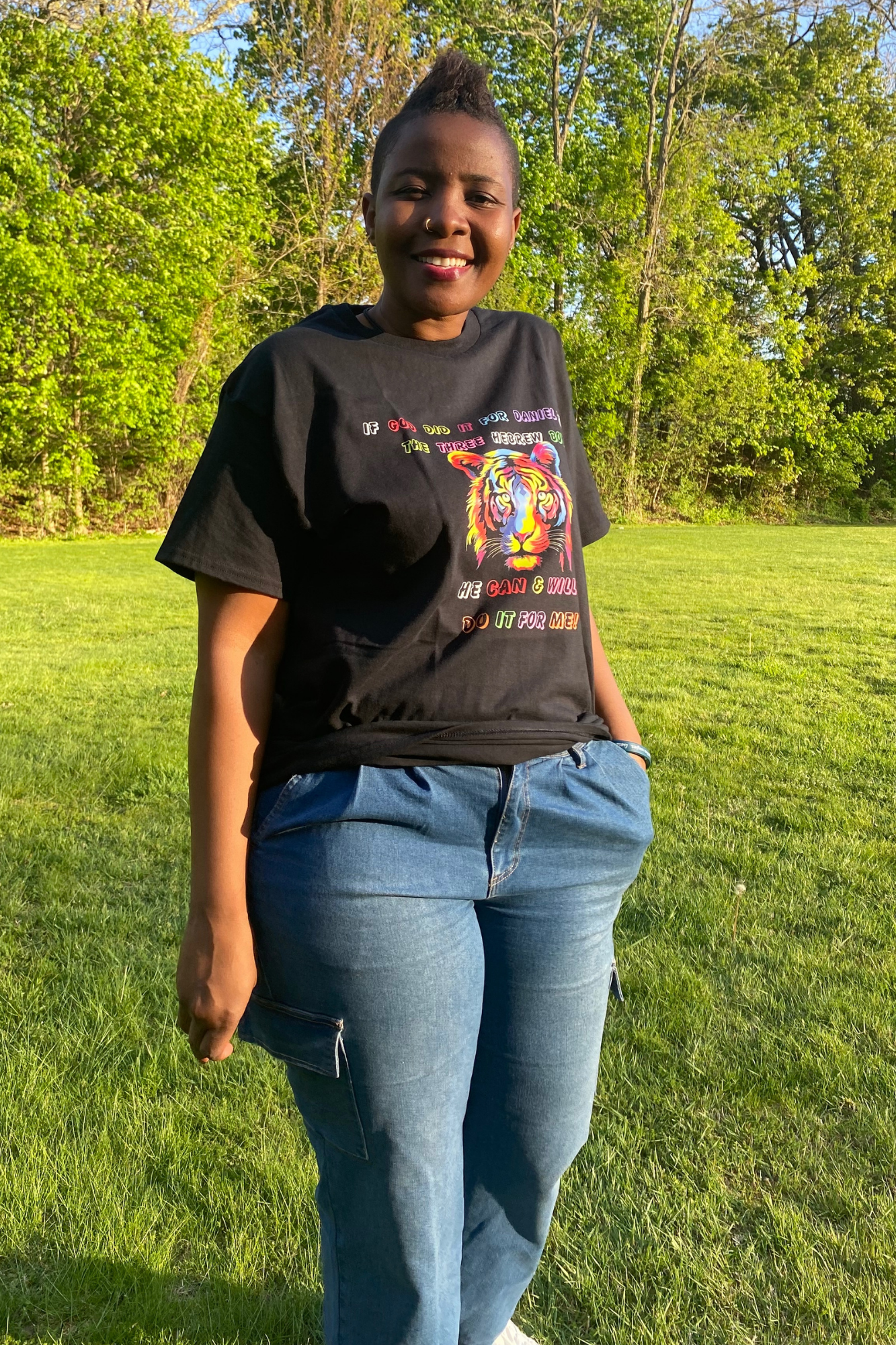 IF GOD DID IT ADULTS T-SHIRT