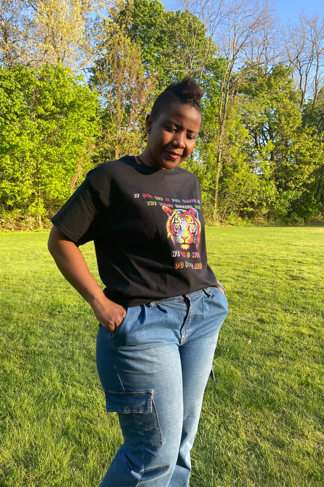 IF GOD DID IT ADULTS T-SHIRT