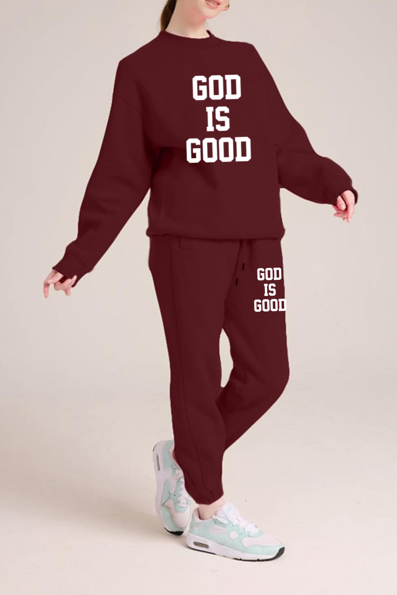 GOD IS GOOD SWEATSHIRT SET