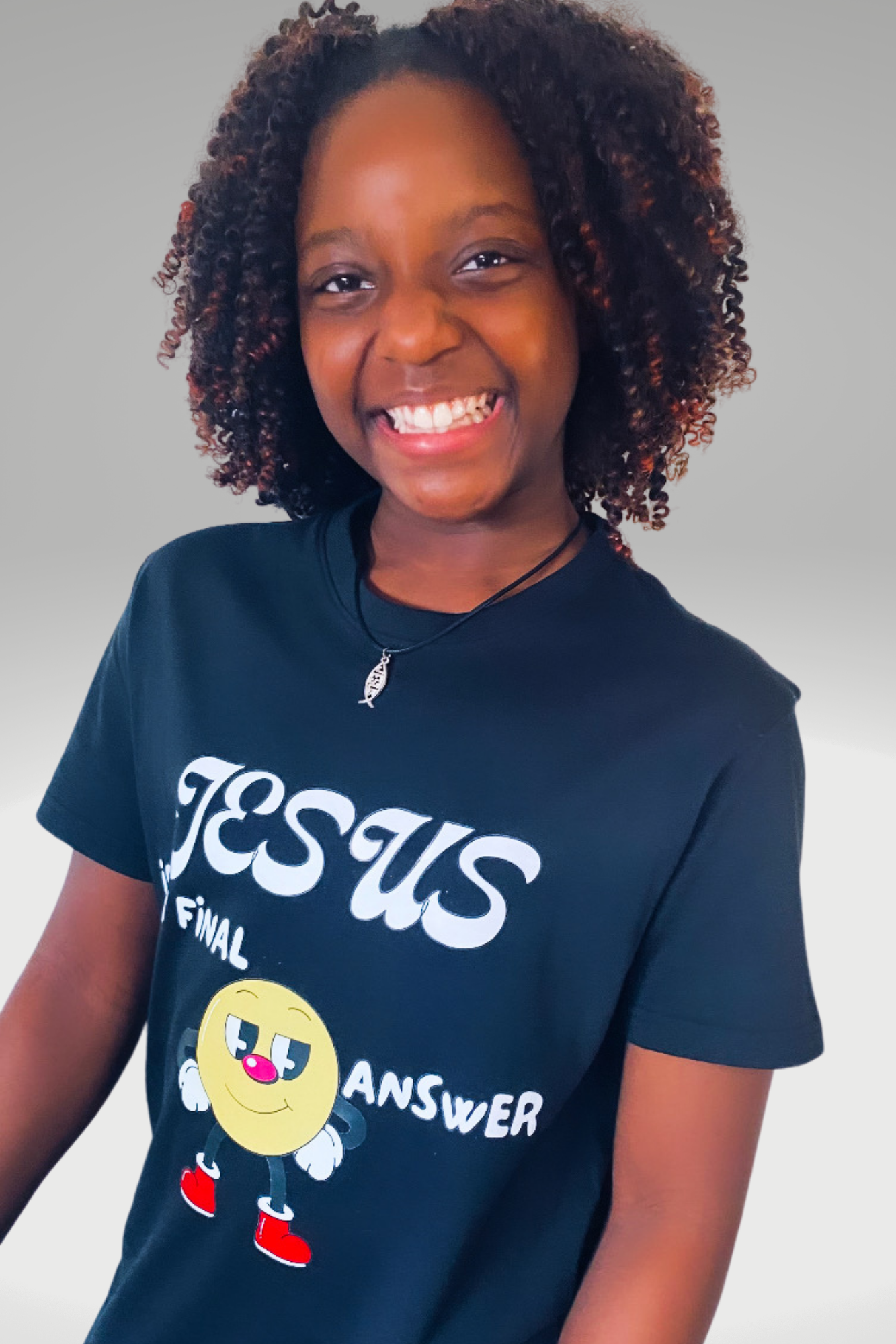 JESUS IS MY FINAL ANSWER GIRLS T-SHIRT
