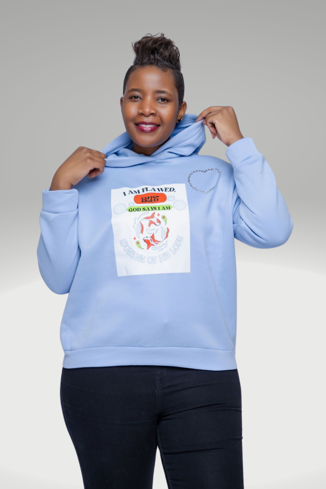 FLAWED BUT WORTHY HOODIE