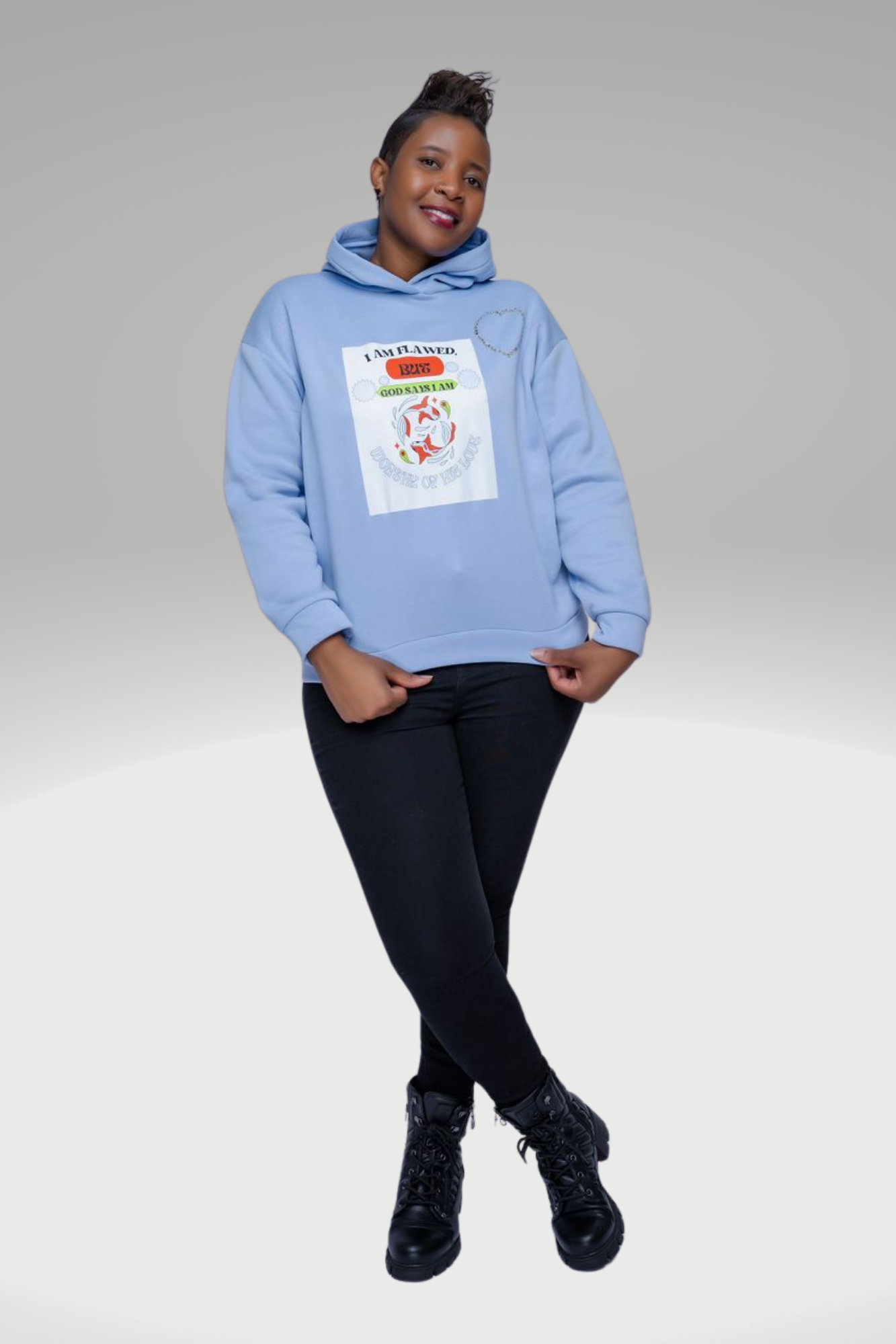 FLAWED BUT WORTHY HOODIE