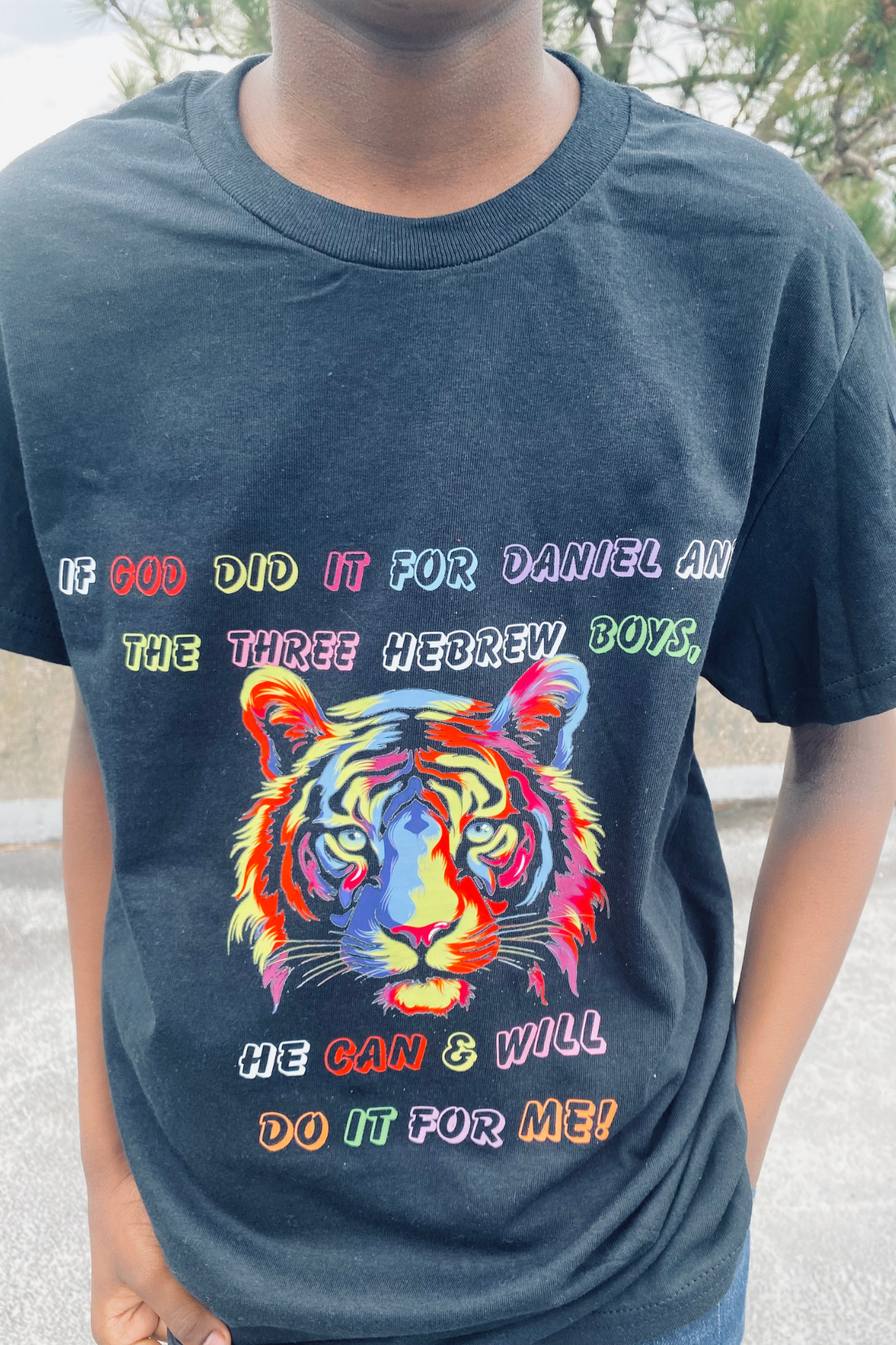 IF GOD DID IT KIDS T-SHIRT