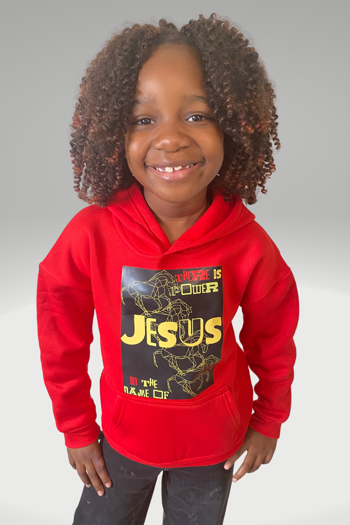 POWER IN THE NAME OF JESUS GIRLS HOODIE