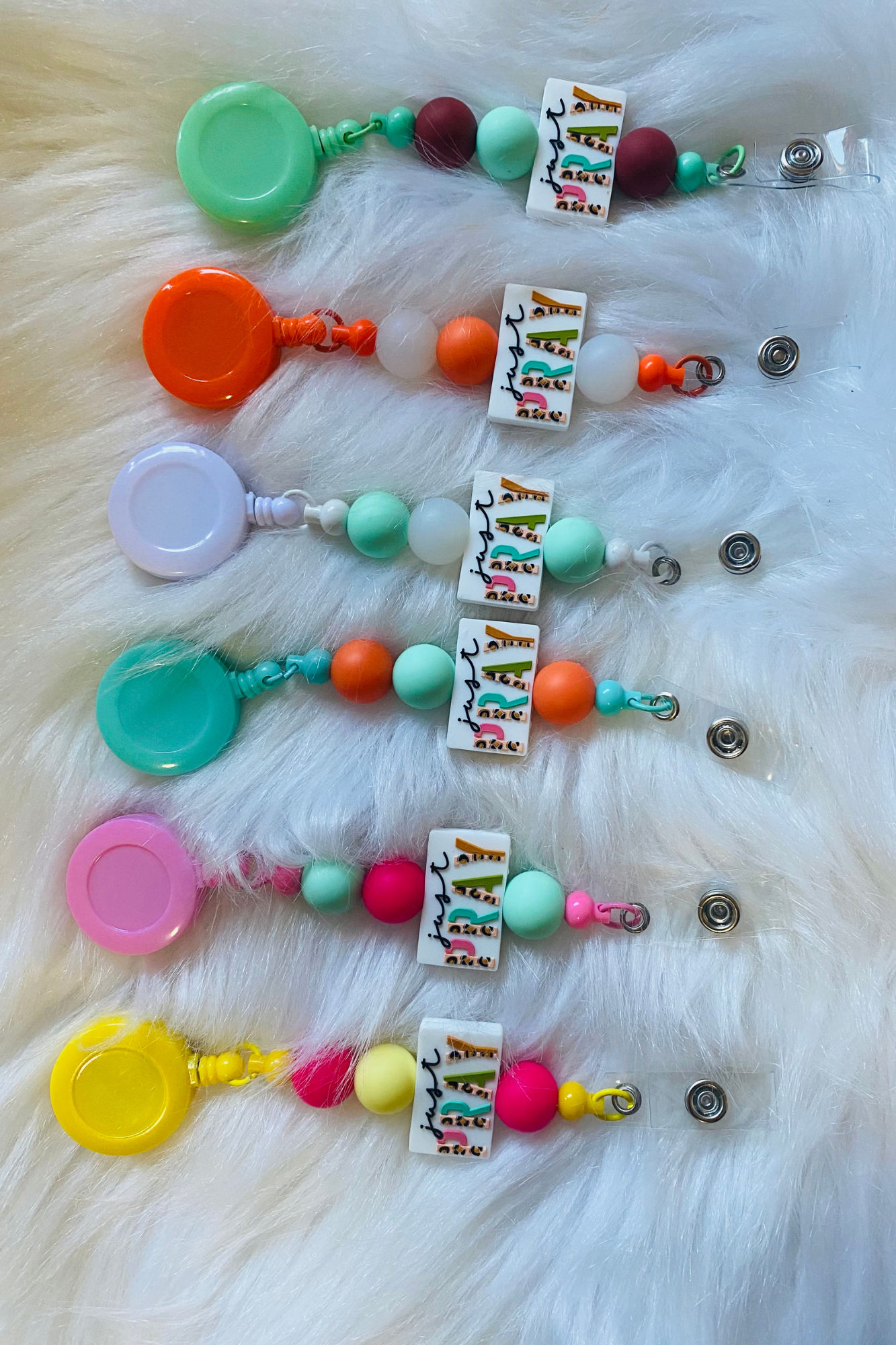 JUST PRAY BADGE CLIPS