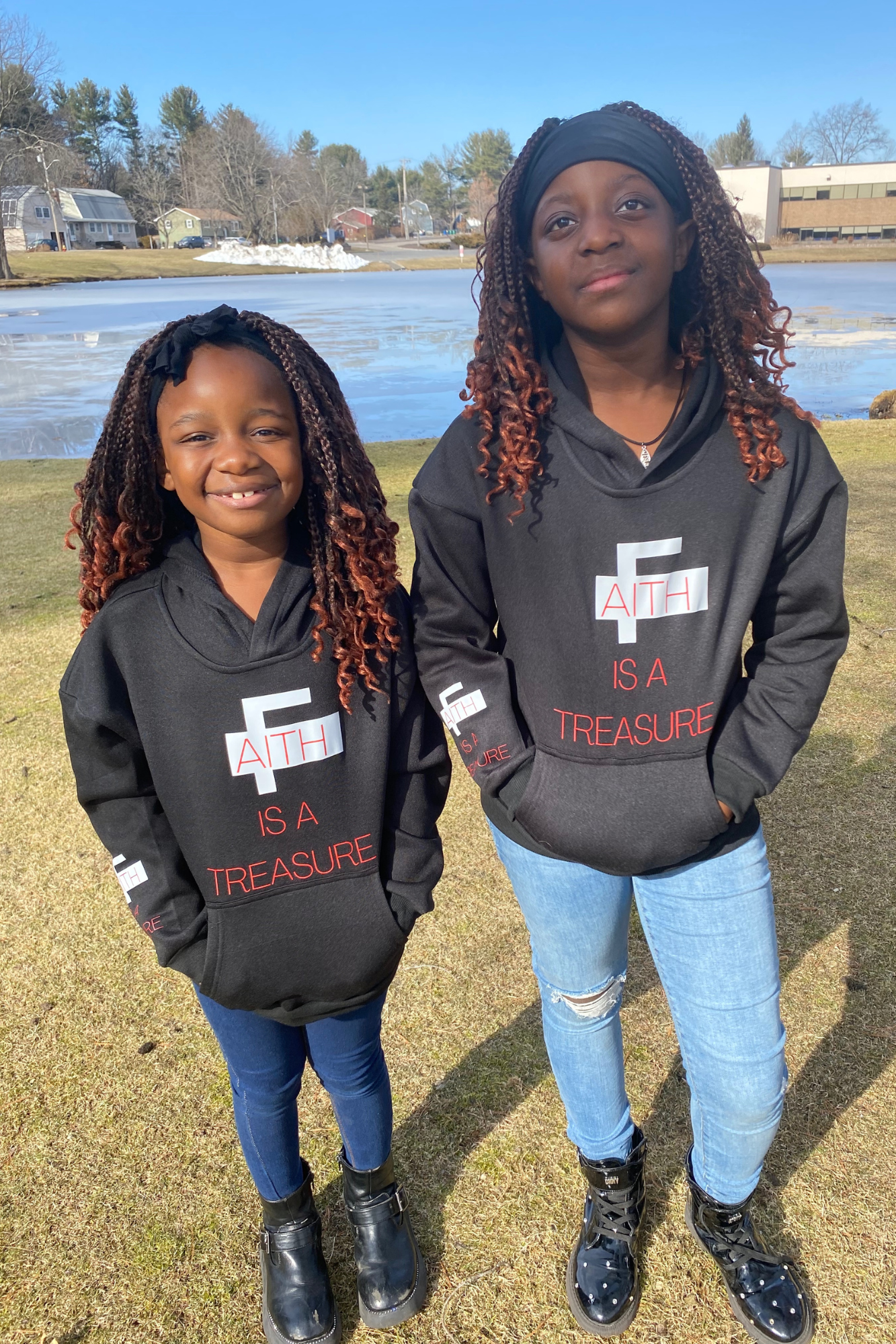 FAITH IS A TREASURE KIDS HOODIE