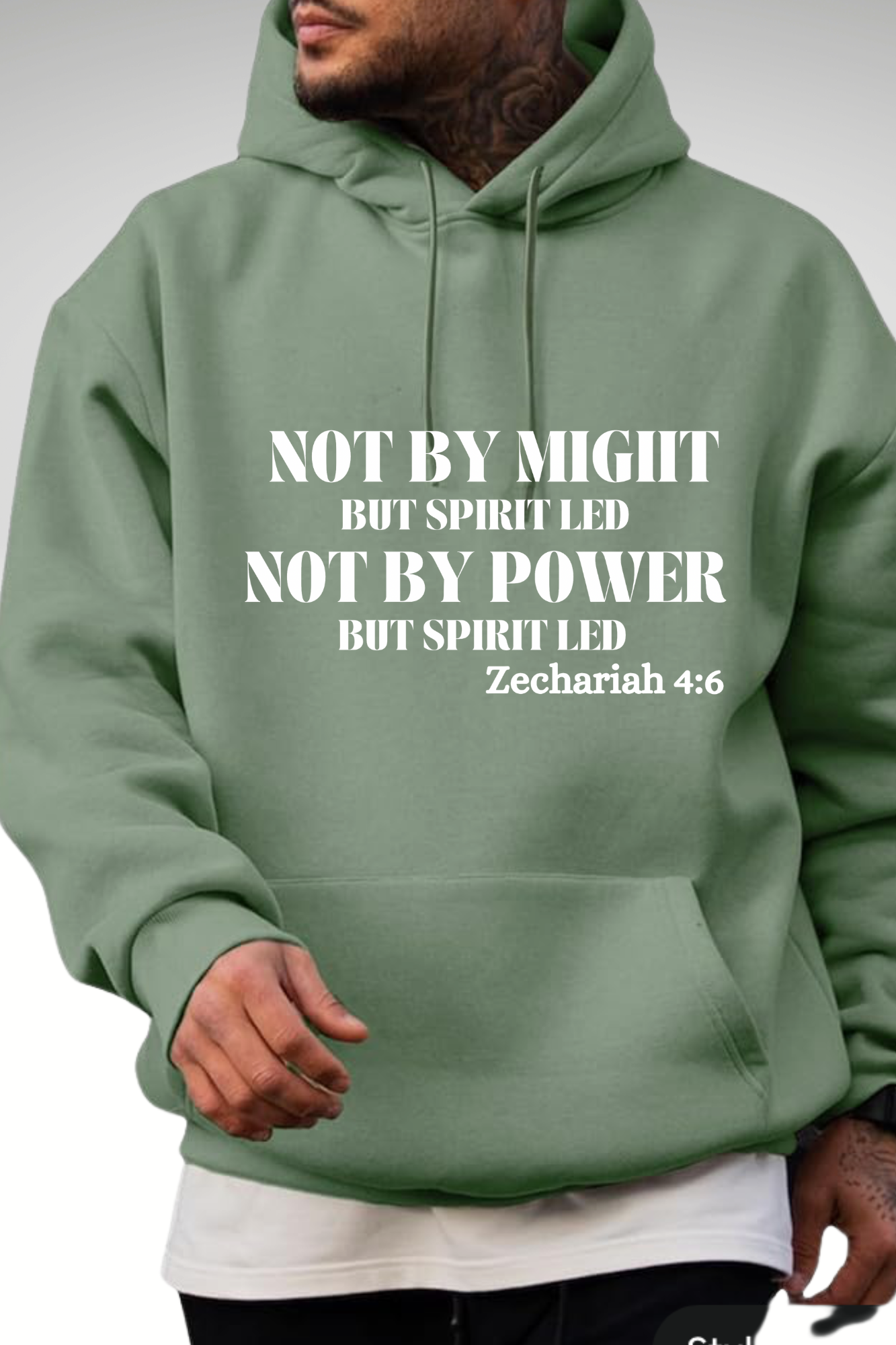 NOT BY MIGHT NOT BY POWER HOODIE