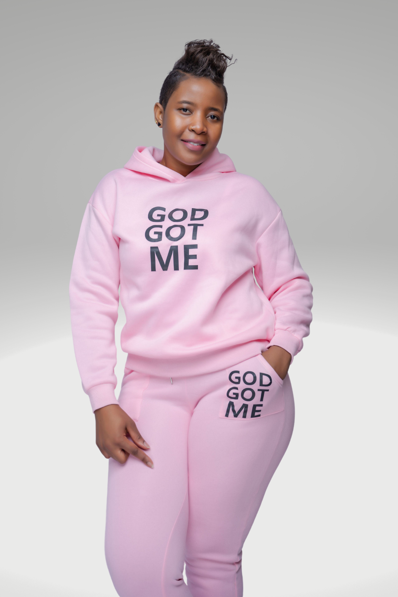 GOD GOT ME 2 PIECE JOGGERS SET