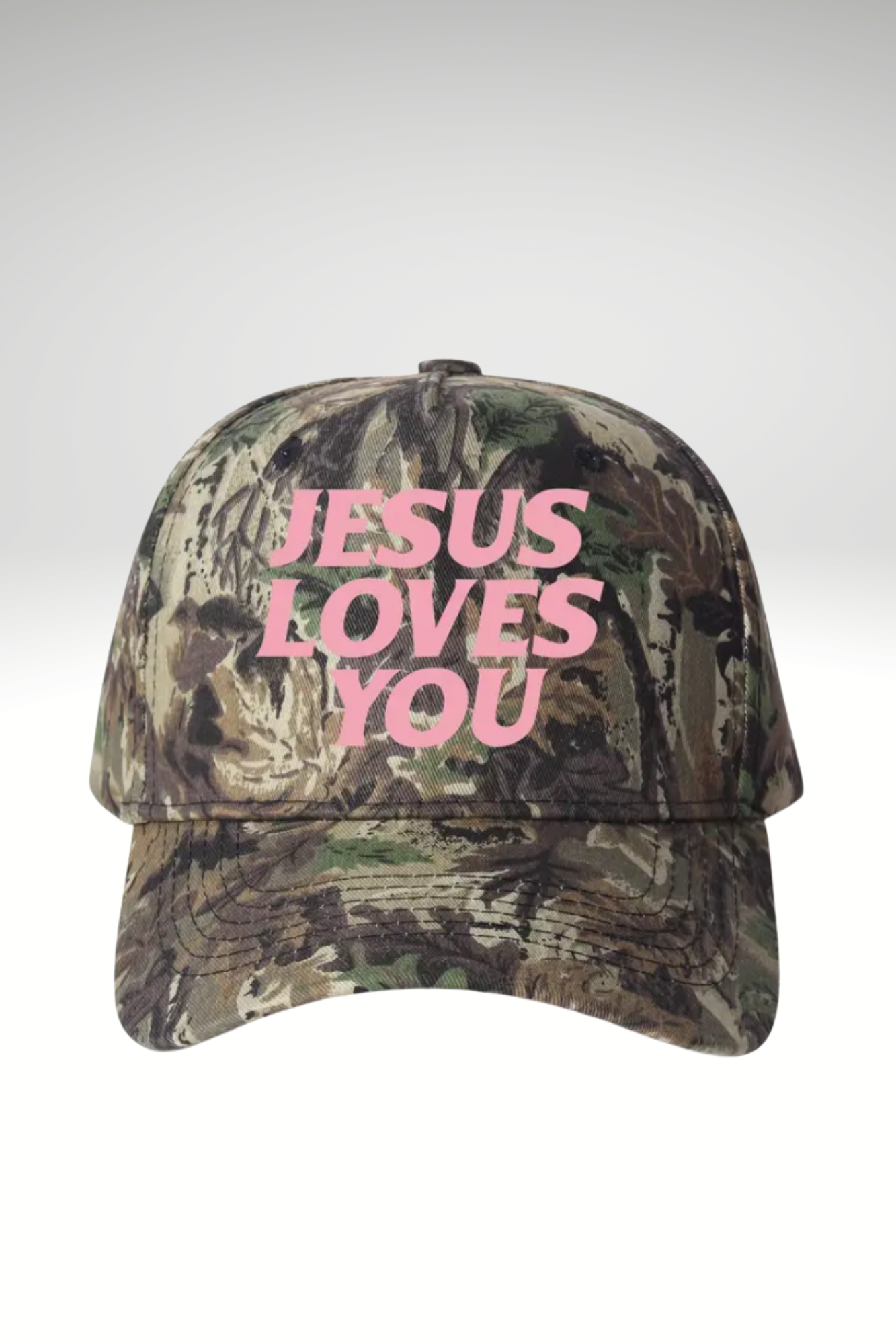 JESUS LOVES YOU CAMO BASEBALL CAP