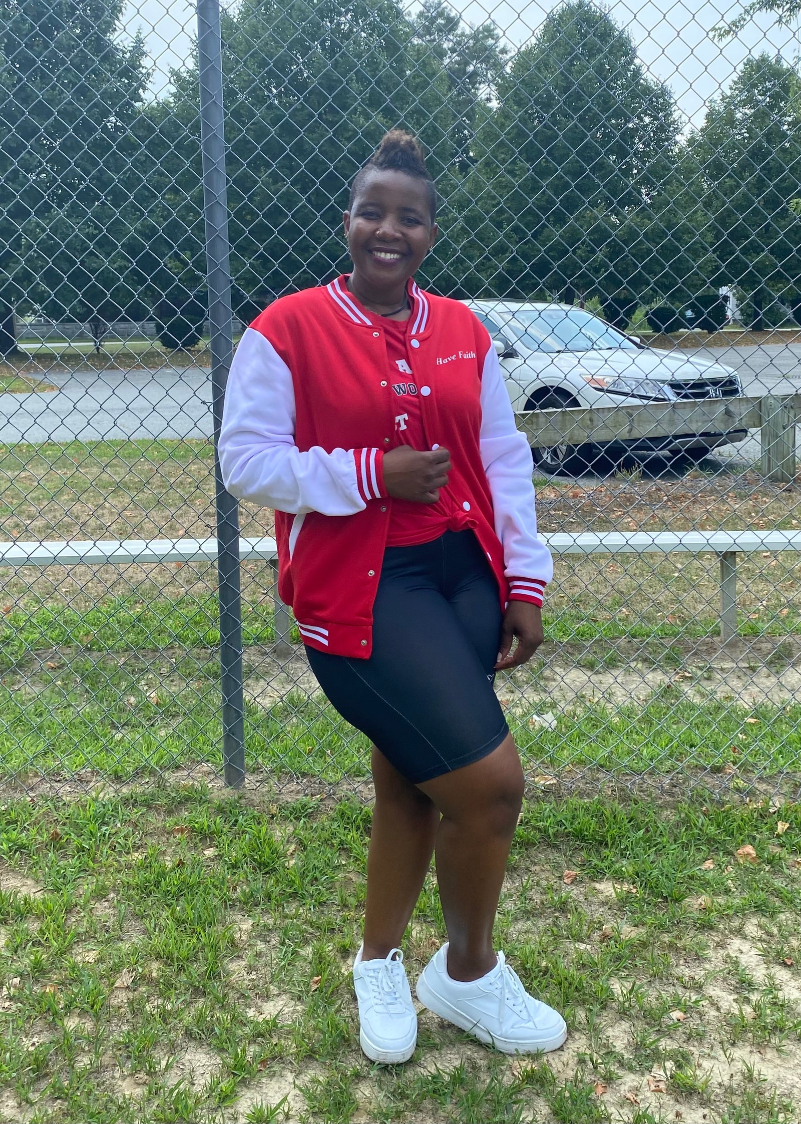 HAVE FAITH UNISEX BASEBALL JACKET