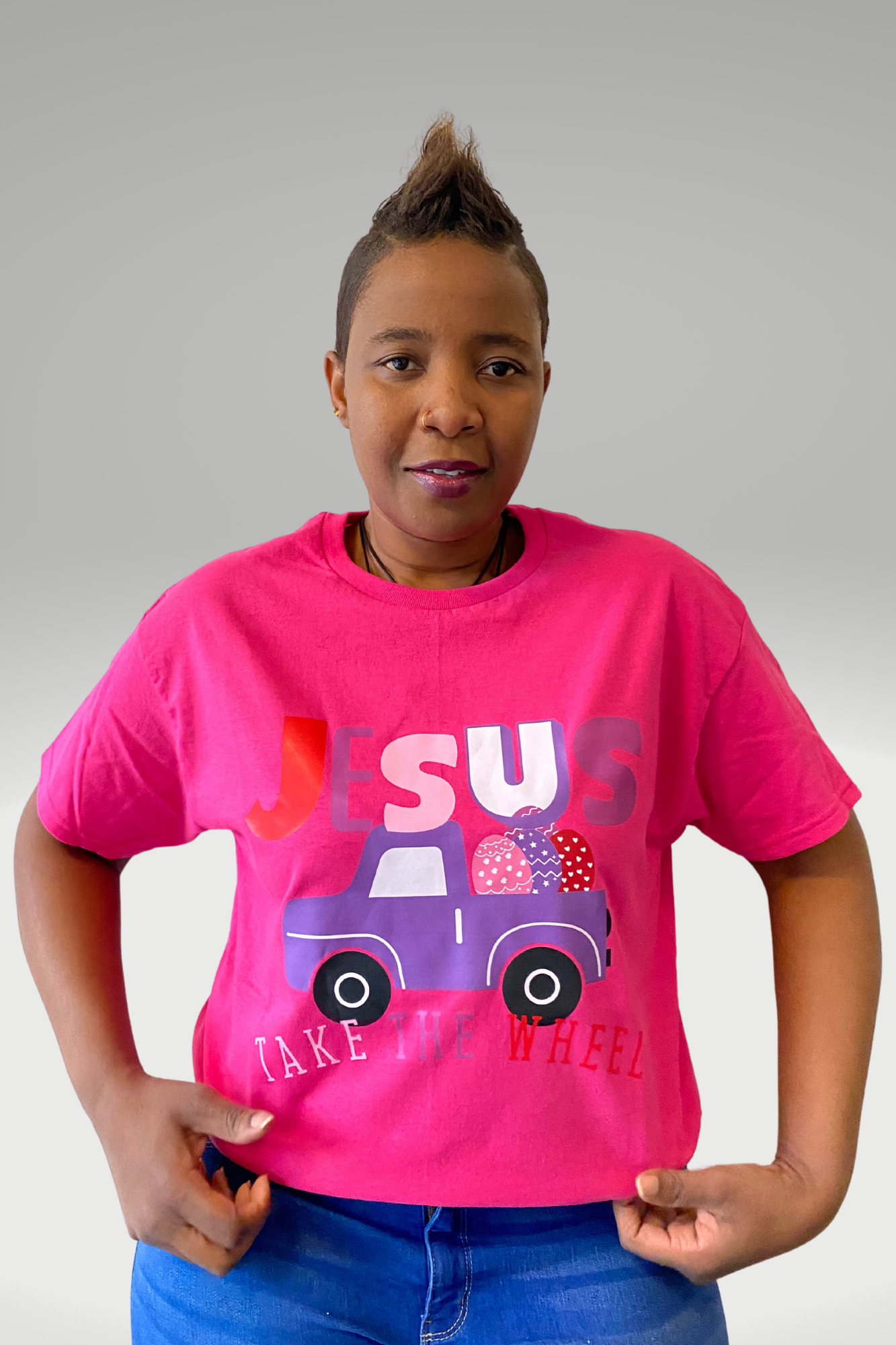 JESUS TAKE THE WHEEL T-SHIRT