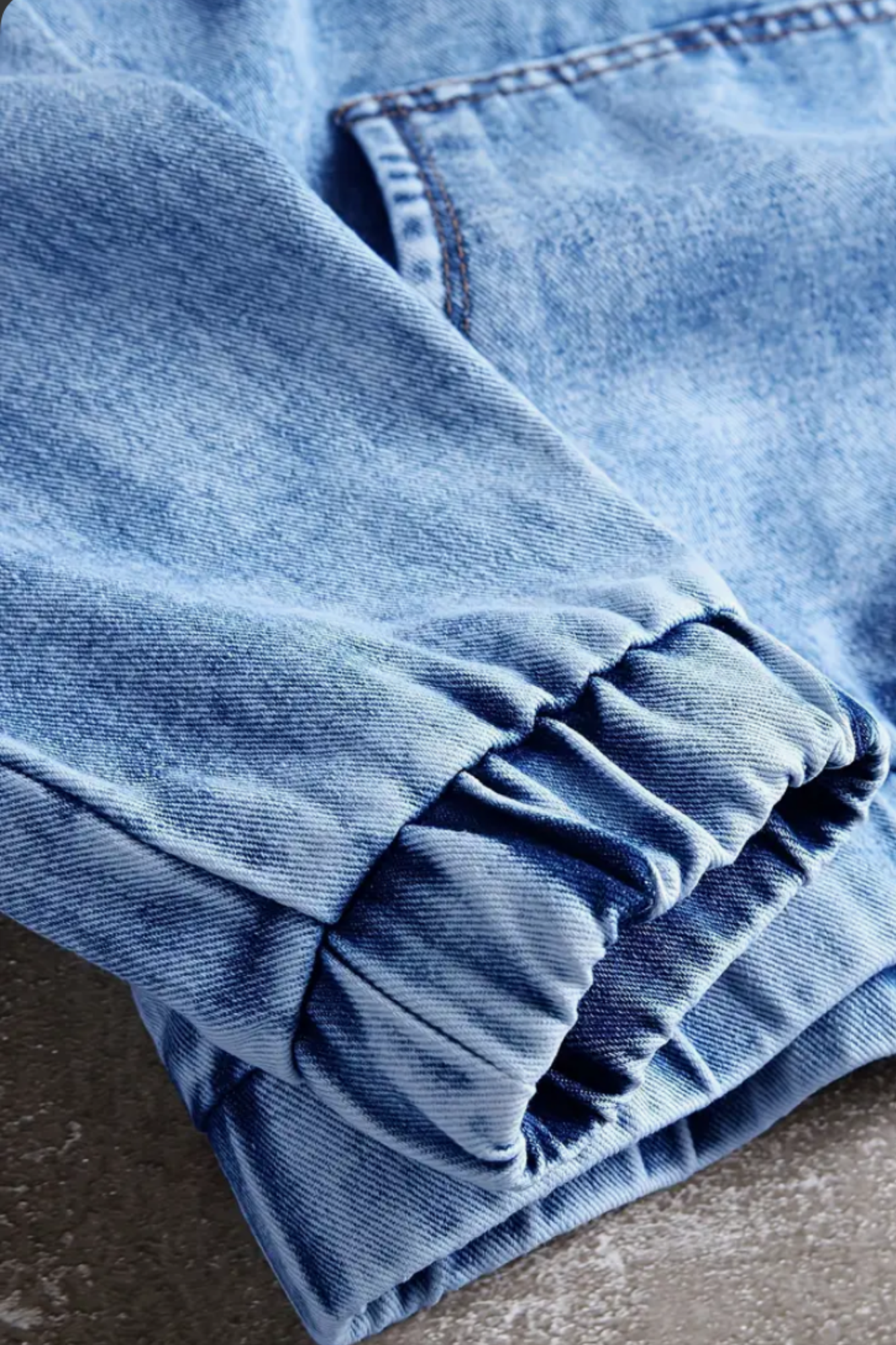 GOD GOT ME DENIM HOODIE