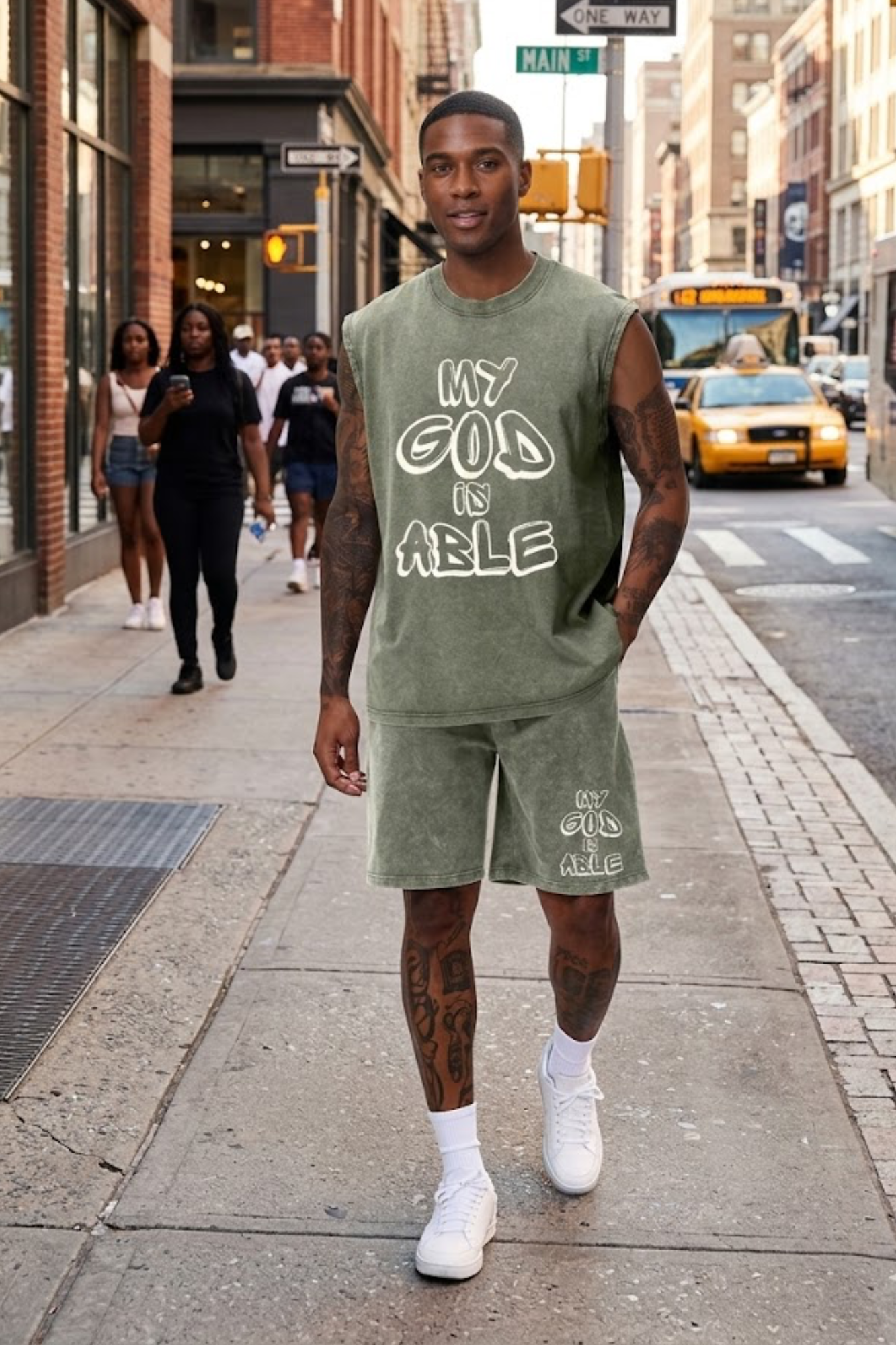 MY GOD IS ABLE SHORT MEN’S SET