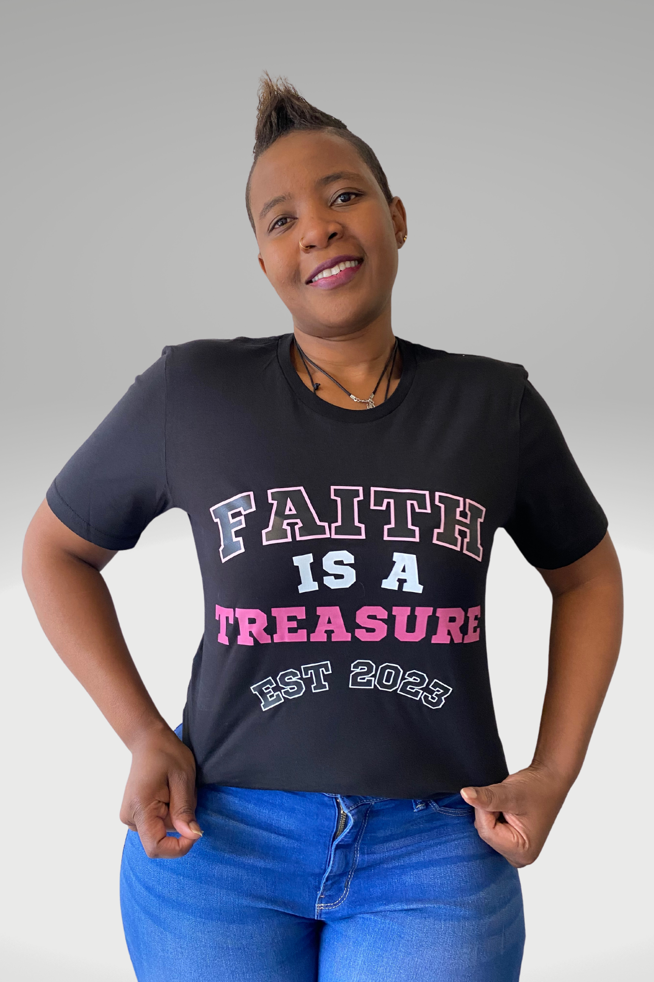 FAITH IS A TREASURE EST T-SHIRT