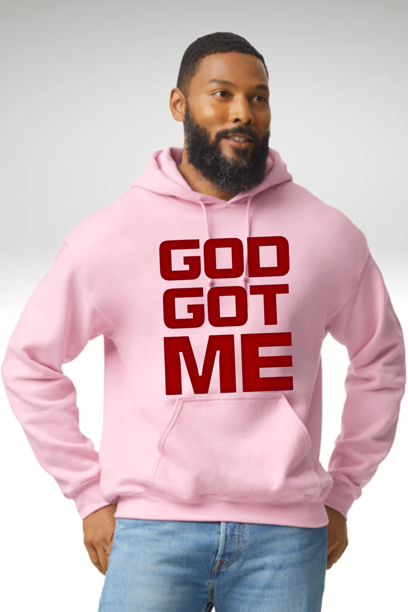 RED VIBES GOD GOT ME HOODIE