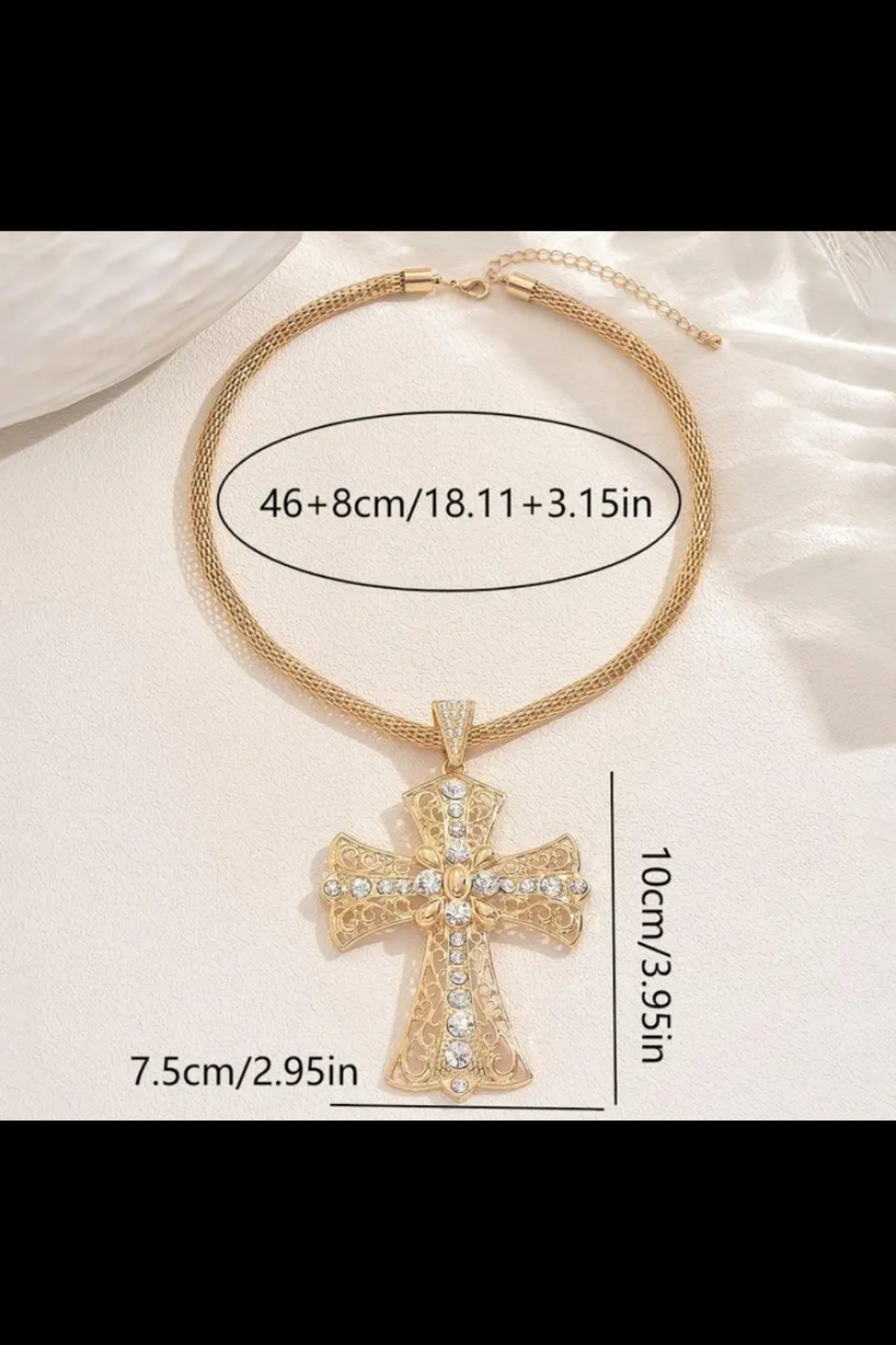 RADIANT FAITH CROSS NECKLACE