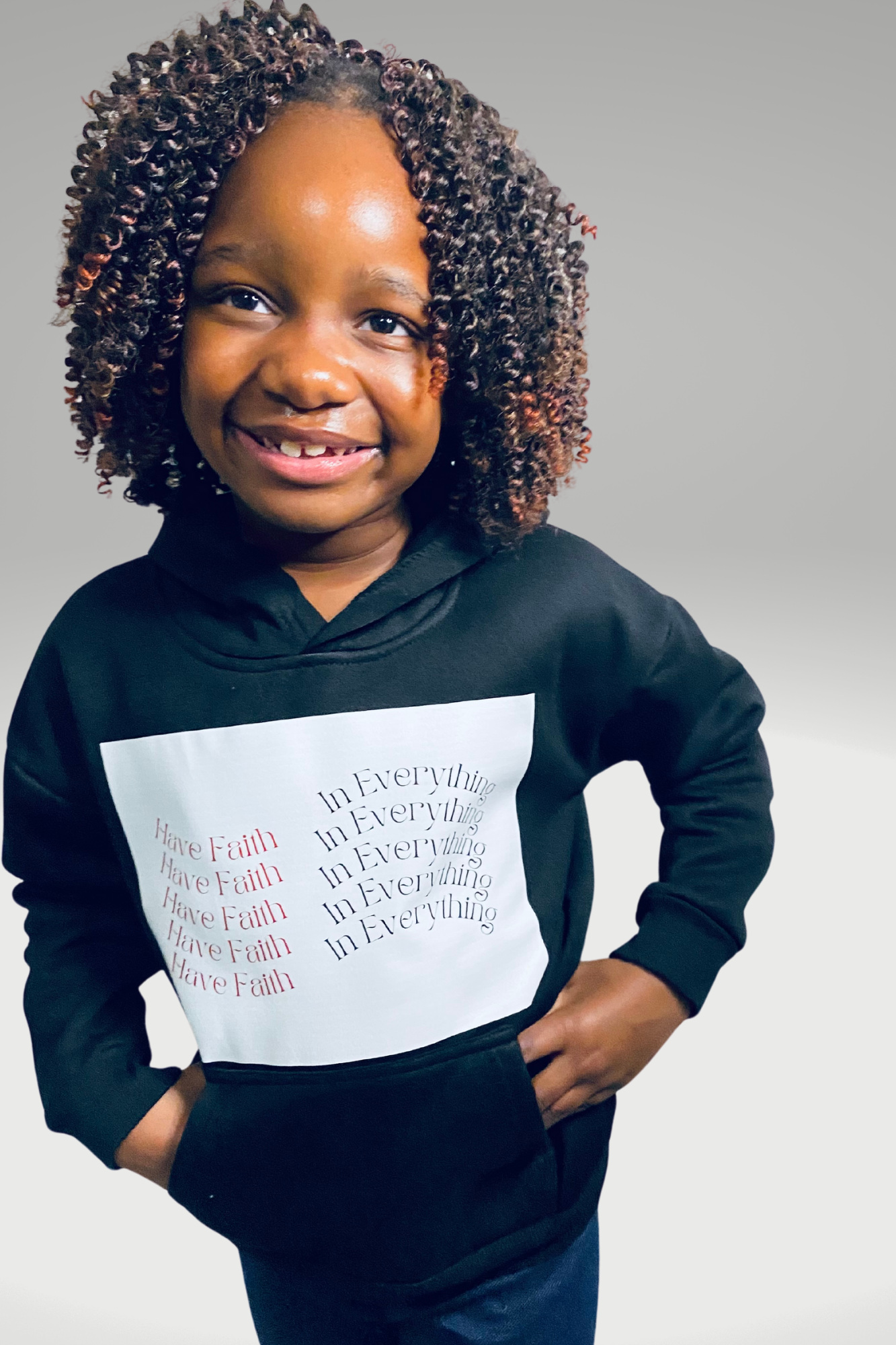 HAVE FAITH IN EVERYTHING GIRLS HOODIE