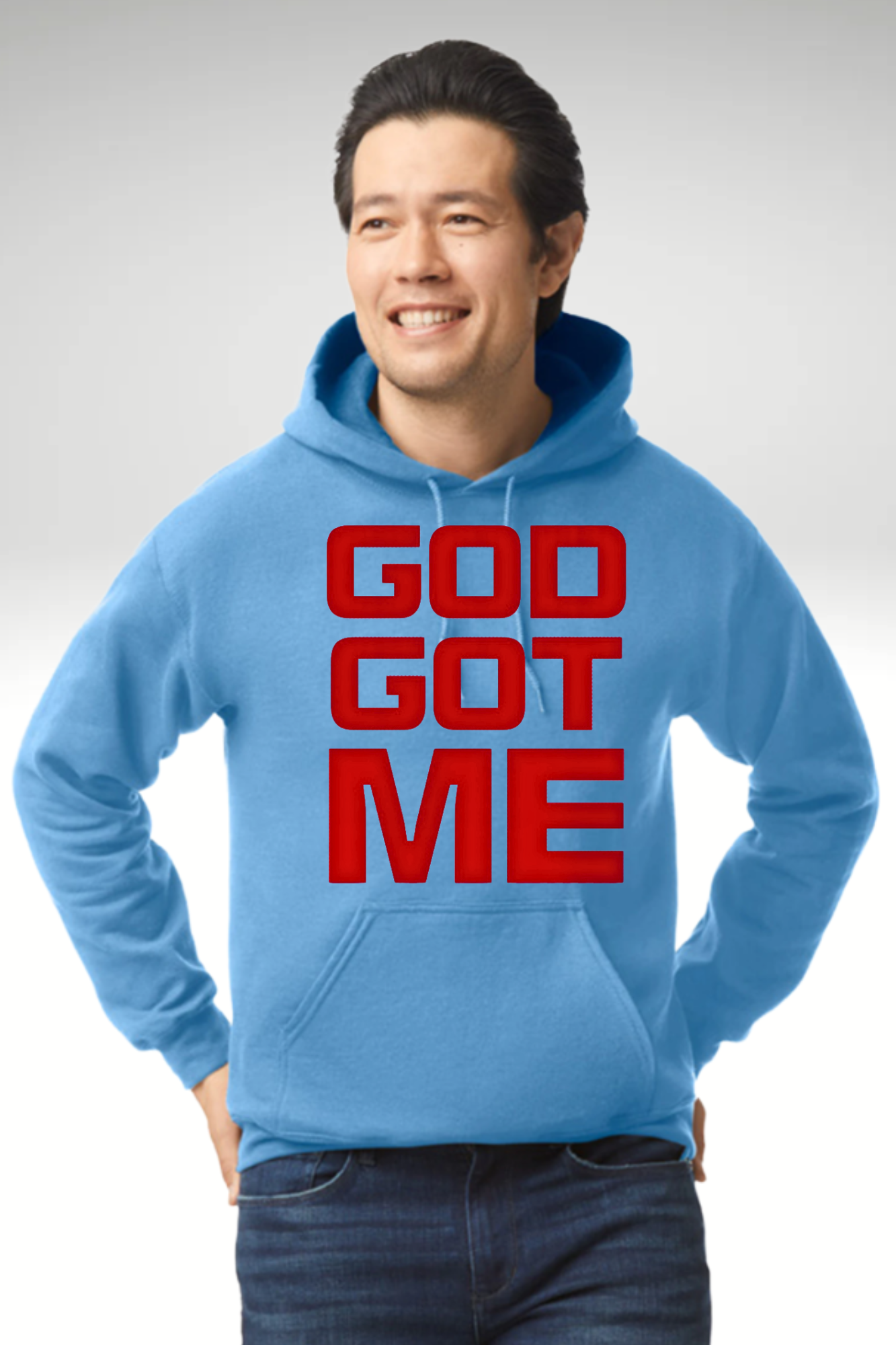 RED VIBES GOD GOT ME HOODIE