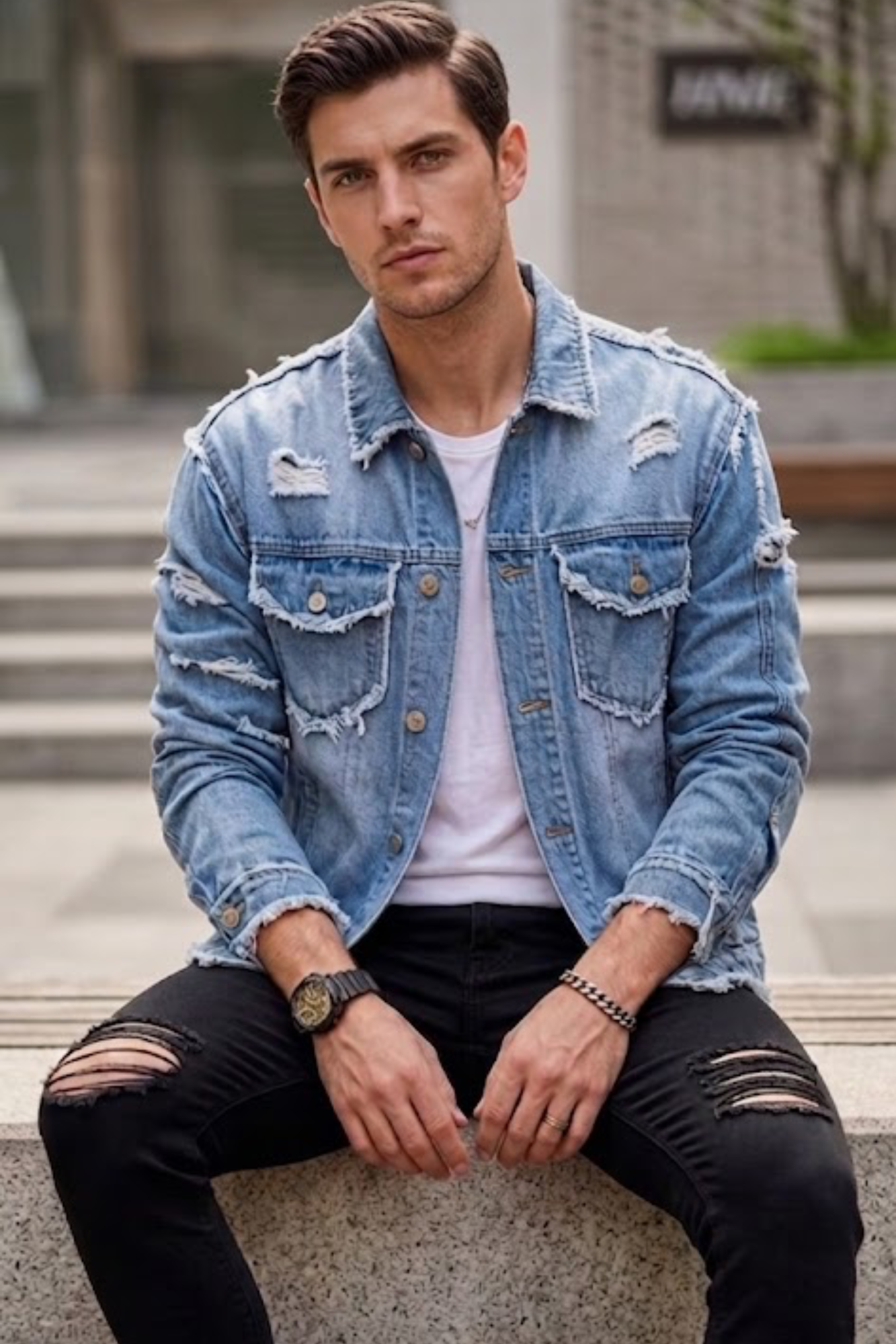 GOD IS GOOD DENIM JACKET