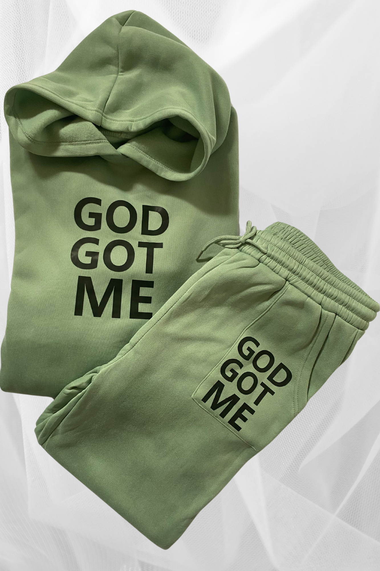 GOD GOT ME 2 PIECE JOGGERS SET