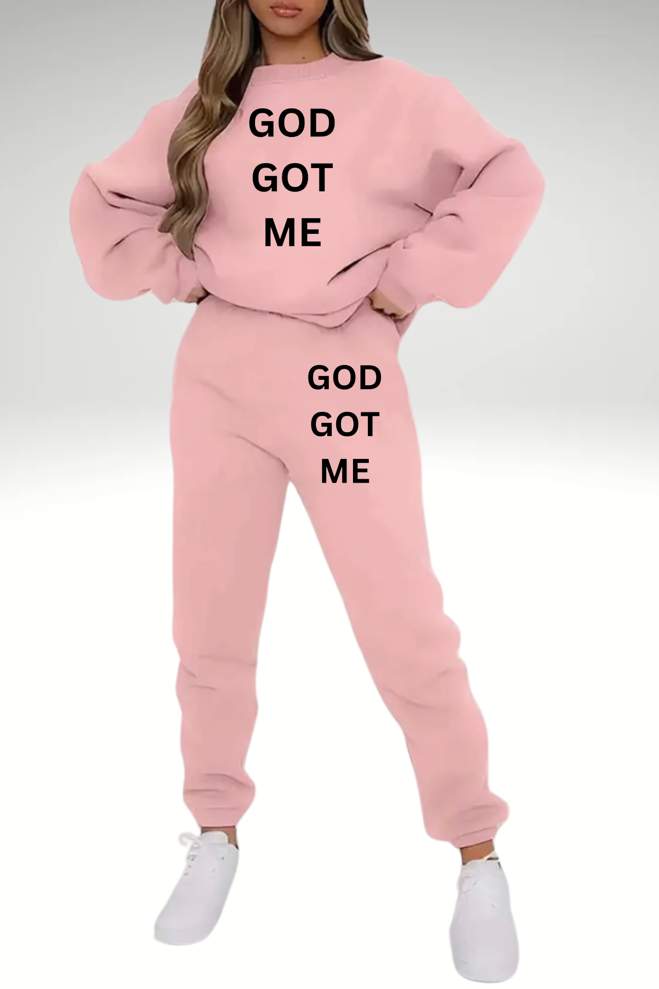 GOD GOT ME SWEATSHIRT SET