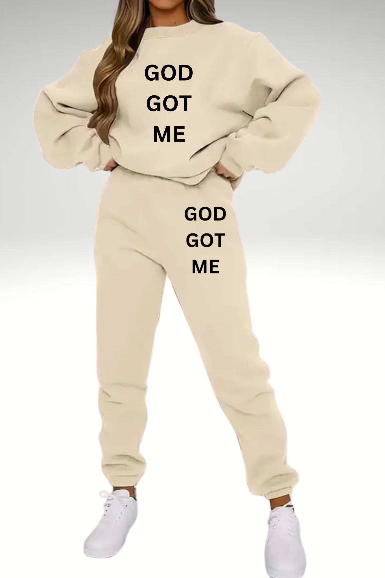 GOD GOT ME SWEATSHIRT SET