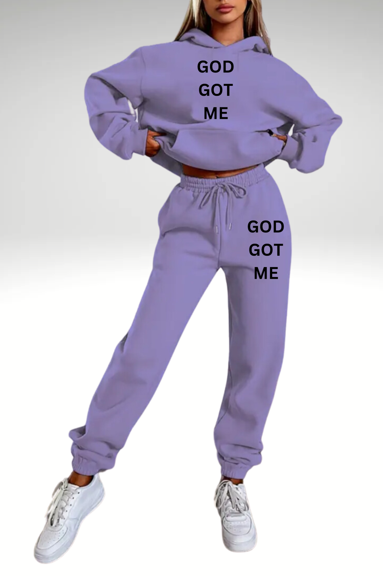 GOD GOT ME 2 PIECE JOGGERS SET