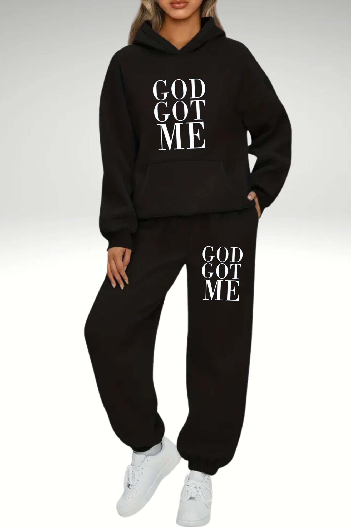 GOD GOT ME HOODIE SET