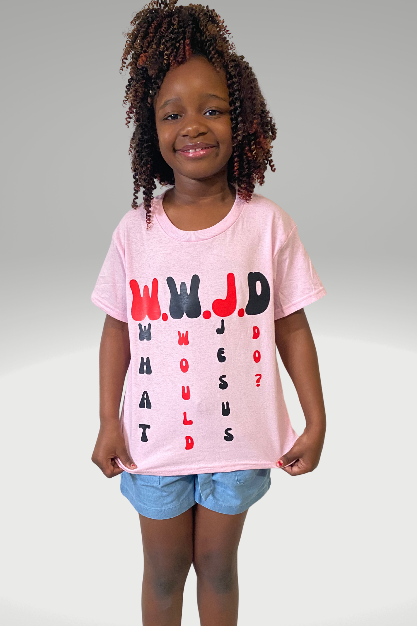 W.W.J.D GIRLS T-SHIRT