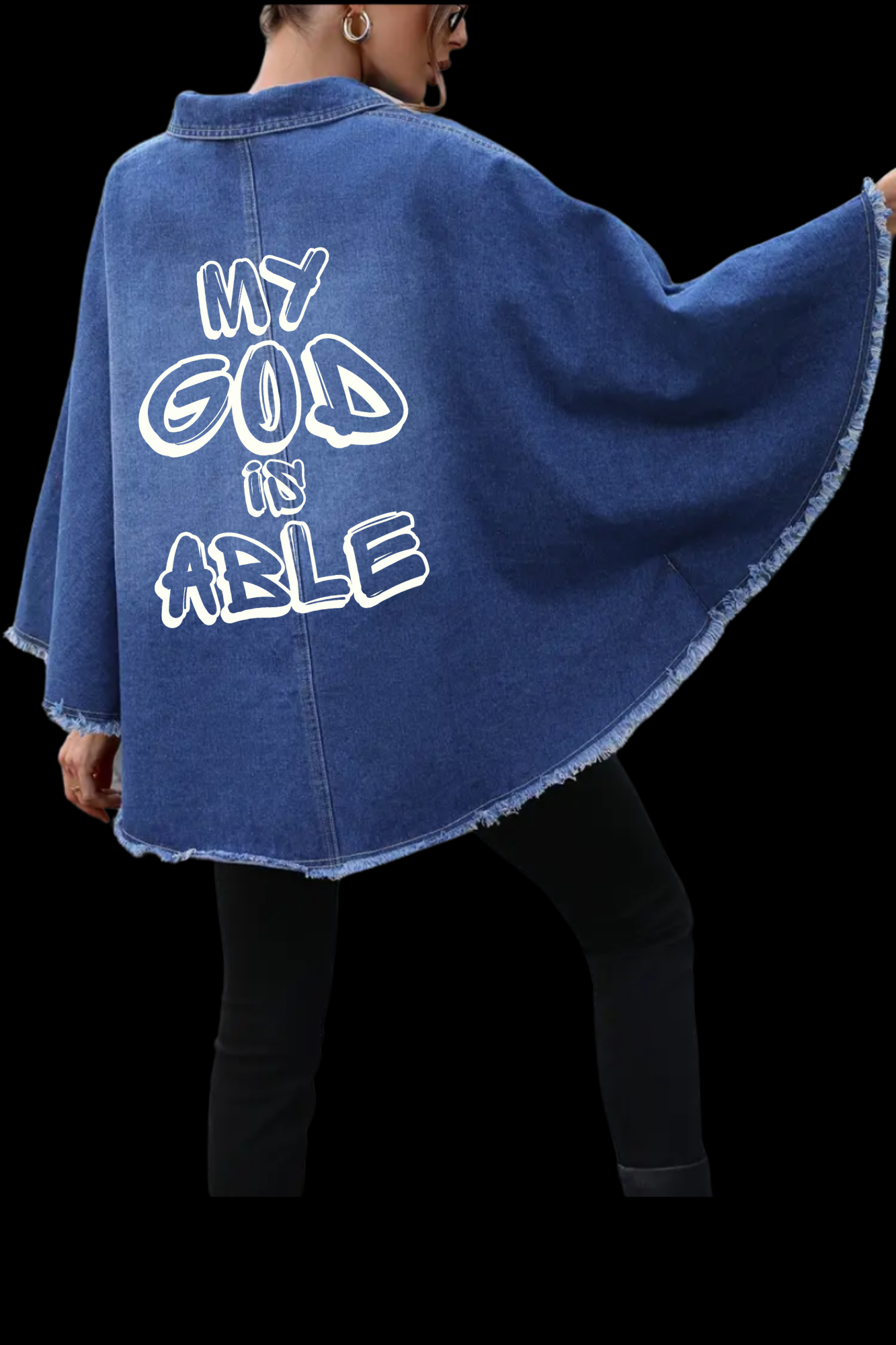 MY GOD IS ABLE CAPE JACKET