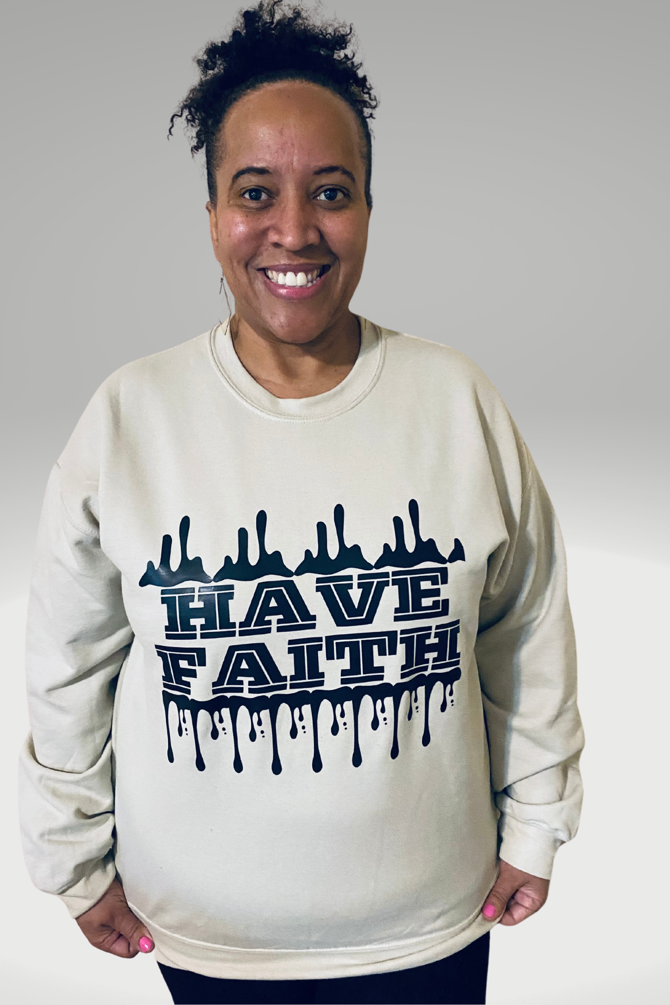 HAVE FAITH SPLASH SWEATSHIRT