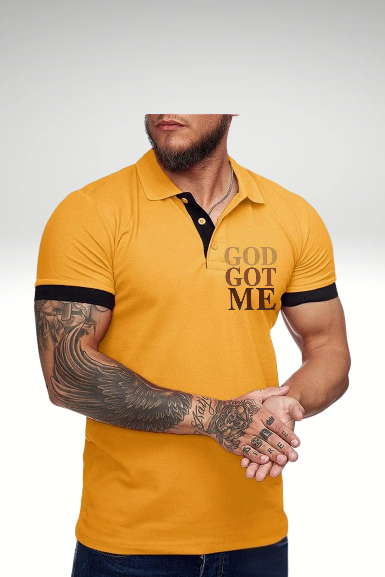 GOD GOT ME POLO TSHIRT