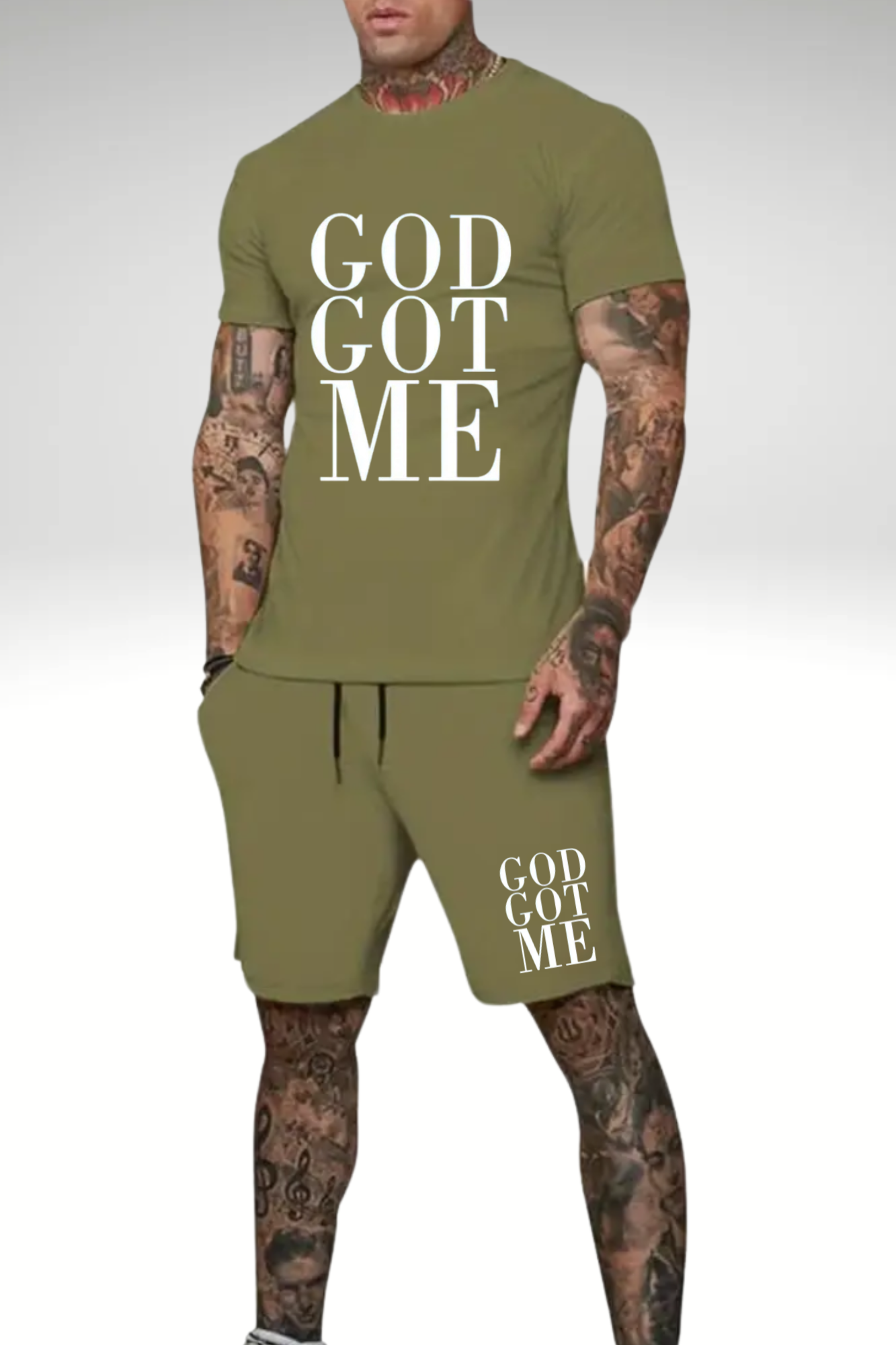 GOD GOT ME MEN'S 2 PIECE SET
