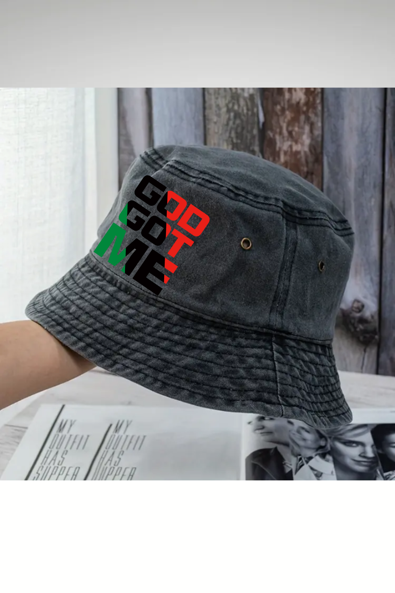 JUNETEENTH GOD GOT ME BUCKET HAT