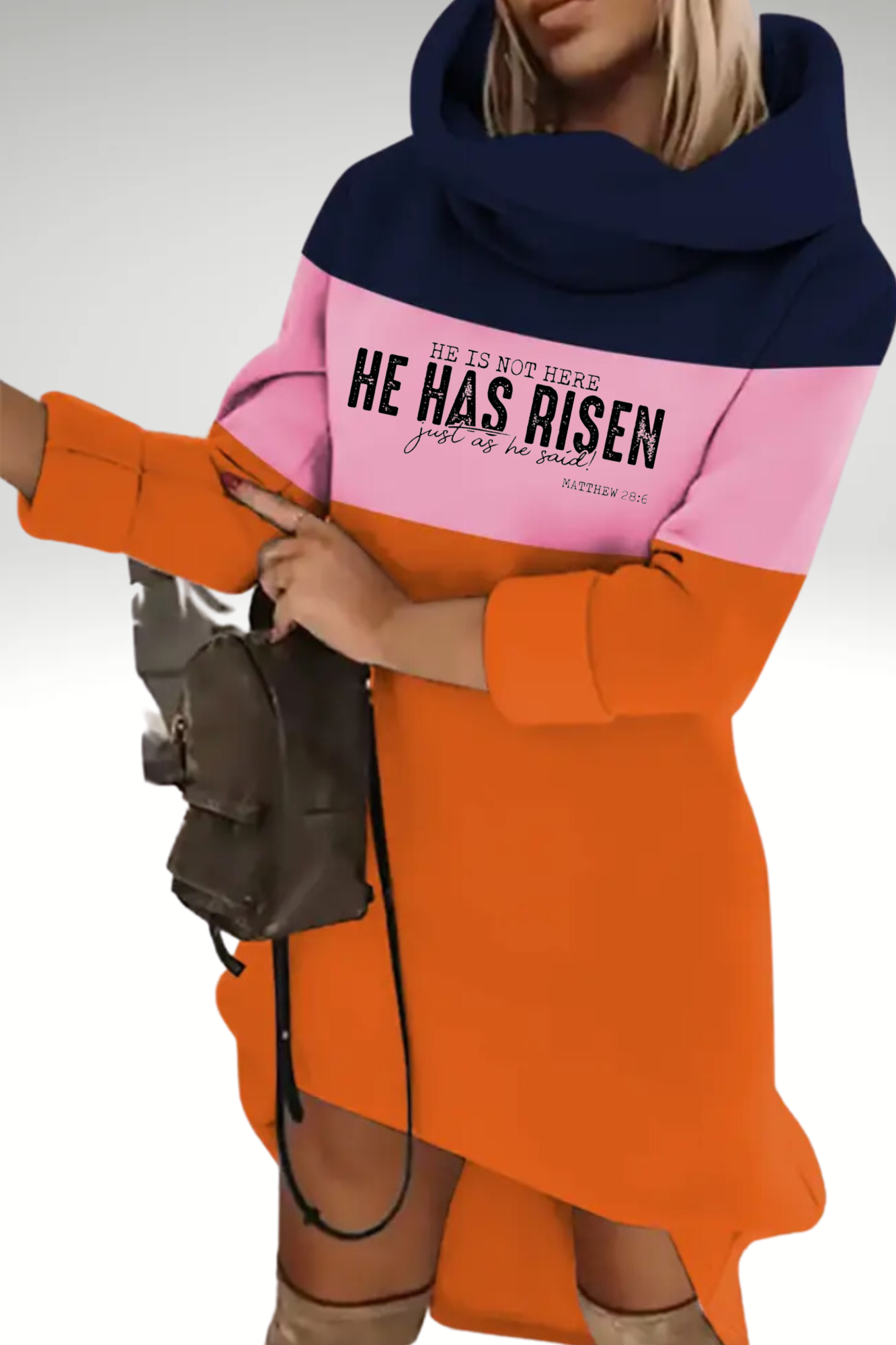 HE HAS RISEN HOODIE DRESS