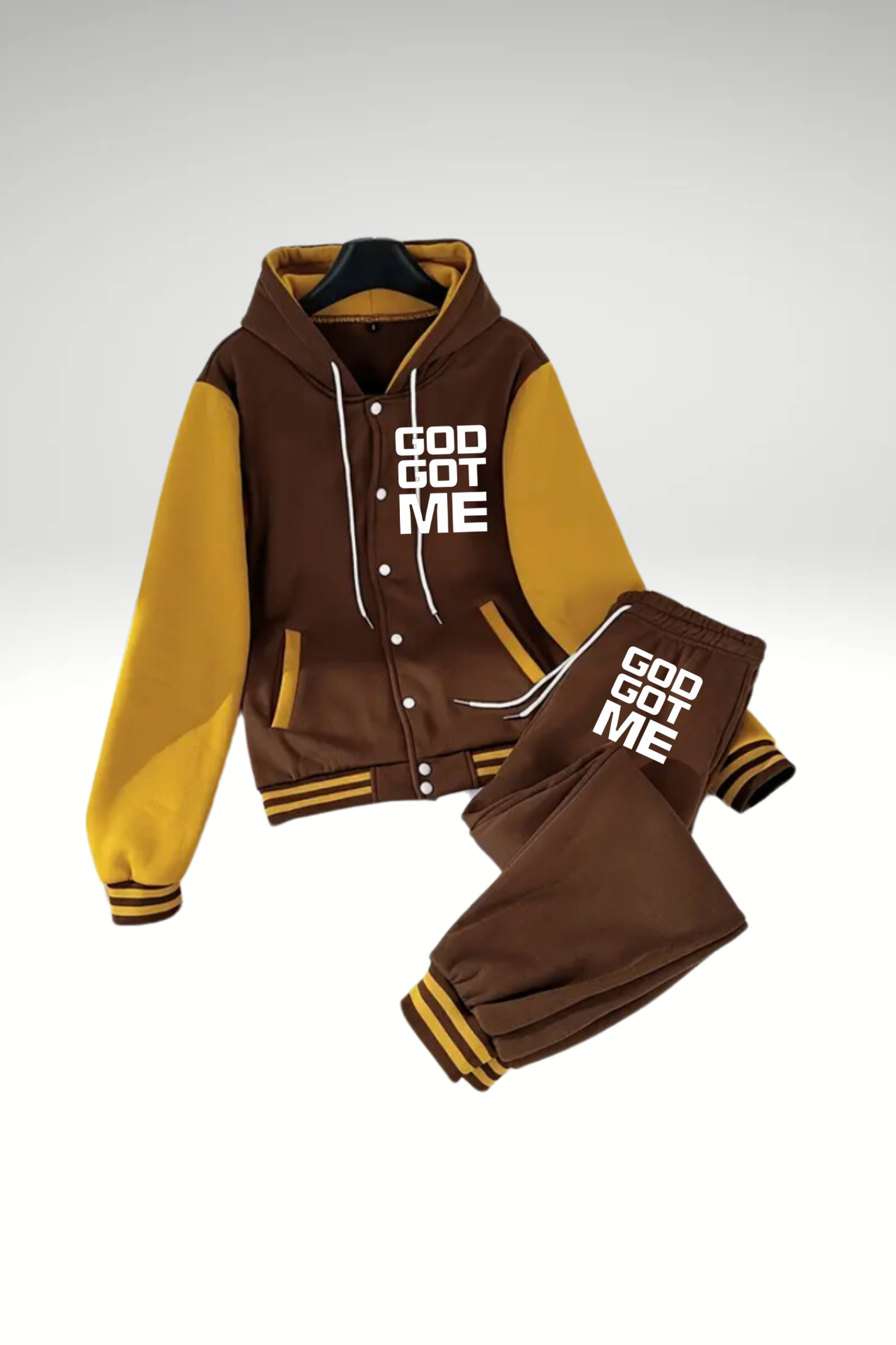 GOD GOT ME FULL HOODIE SET
