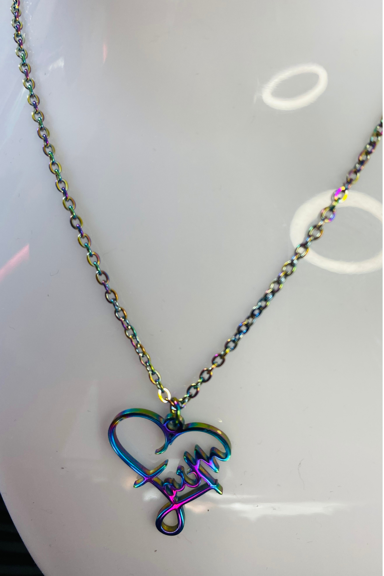 FAITH NECKLACE PENDANT RING SET